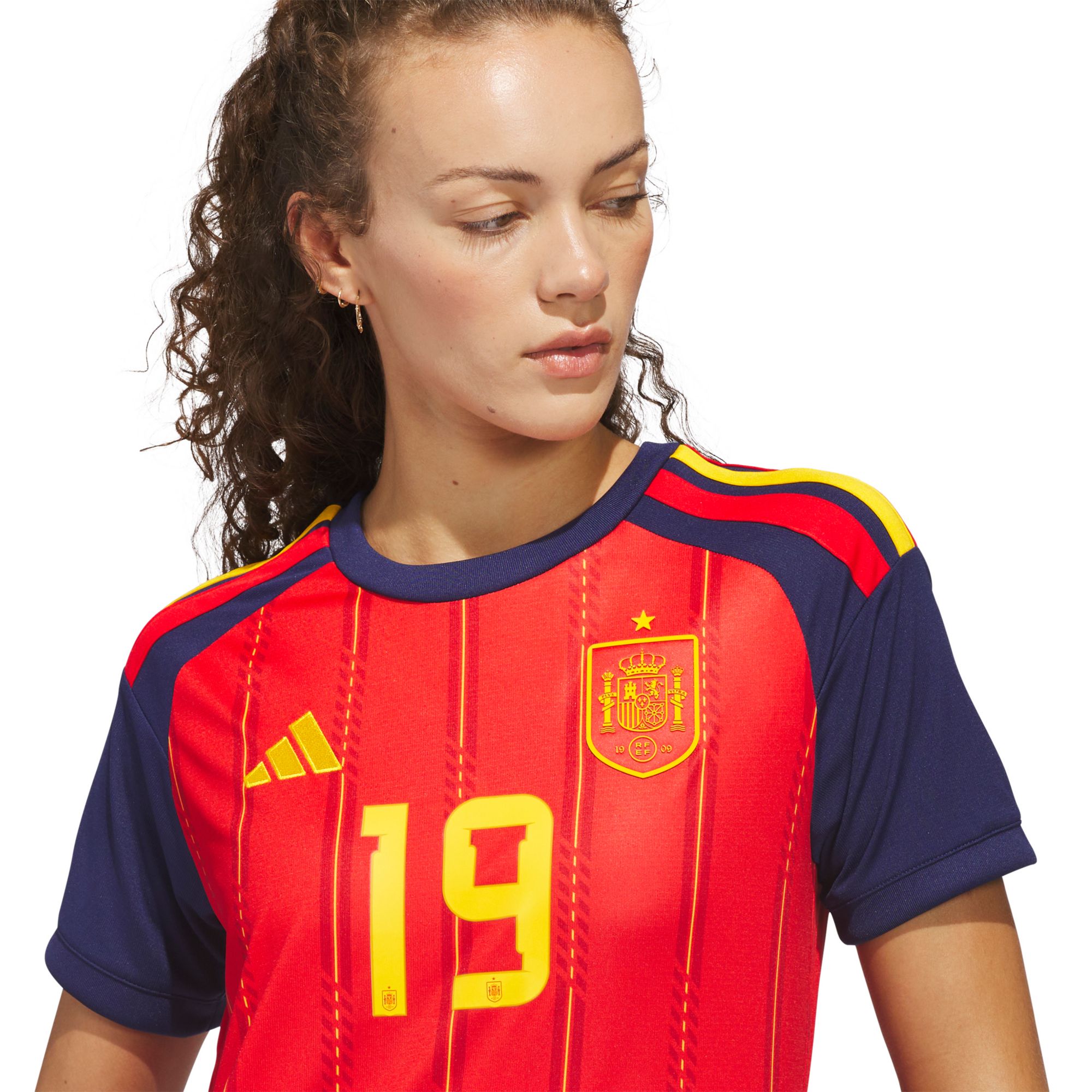 adidas Women's Lamine Yamal #19 Spain 2026 Red Home Replica Jersey product image