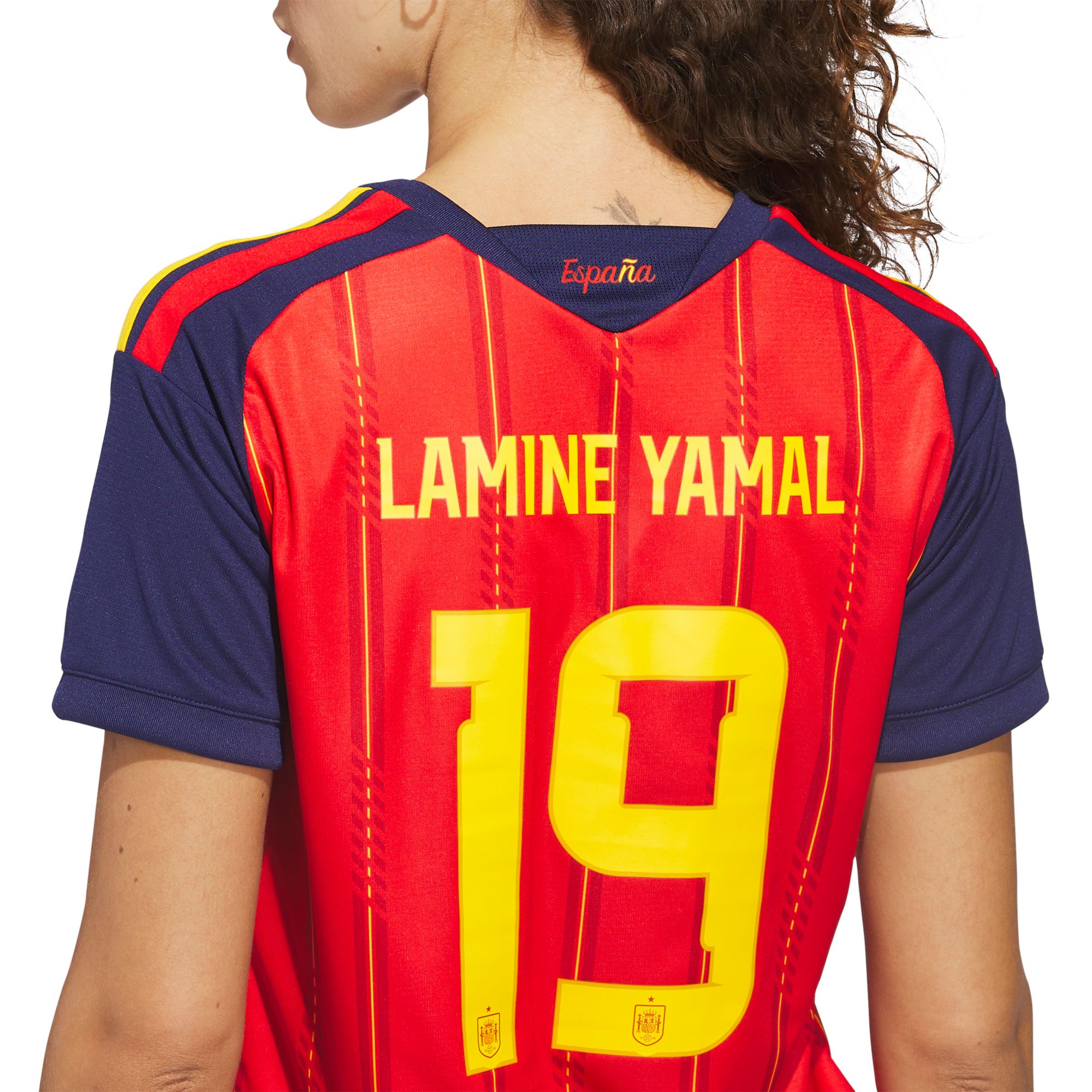 adidas Women's Lamine Yamal #19 Spain 2026 Red Home Replica Jersey product image