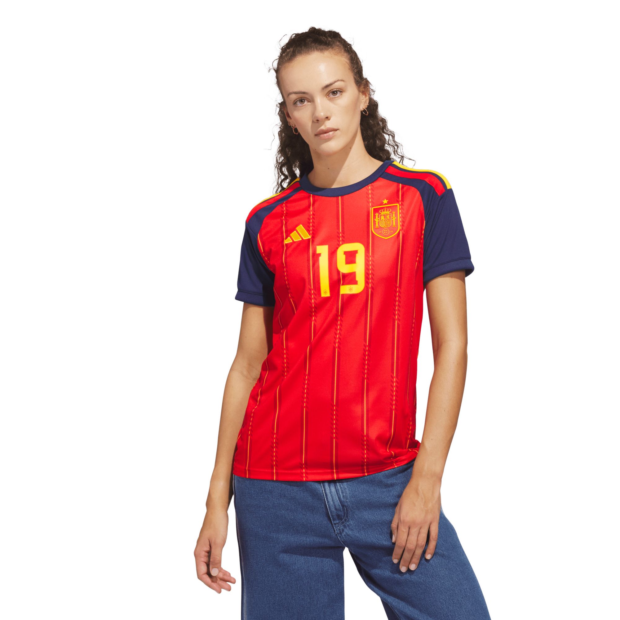 adidas Women's Lamine Yamal #19 Spain 2026 Red Home Replica Jersey product image