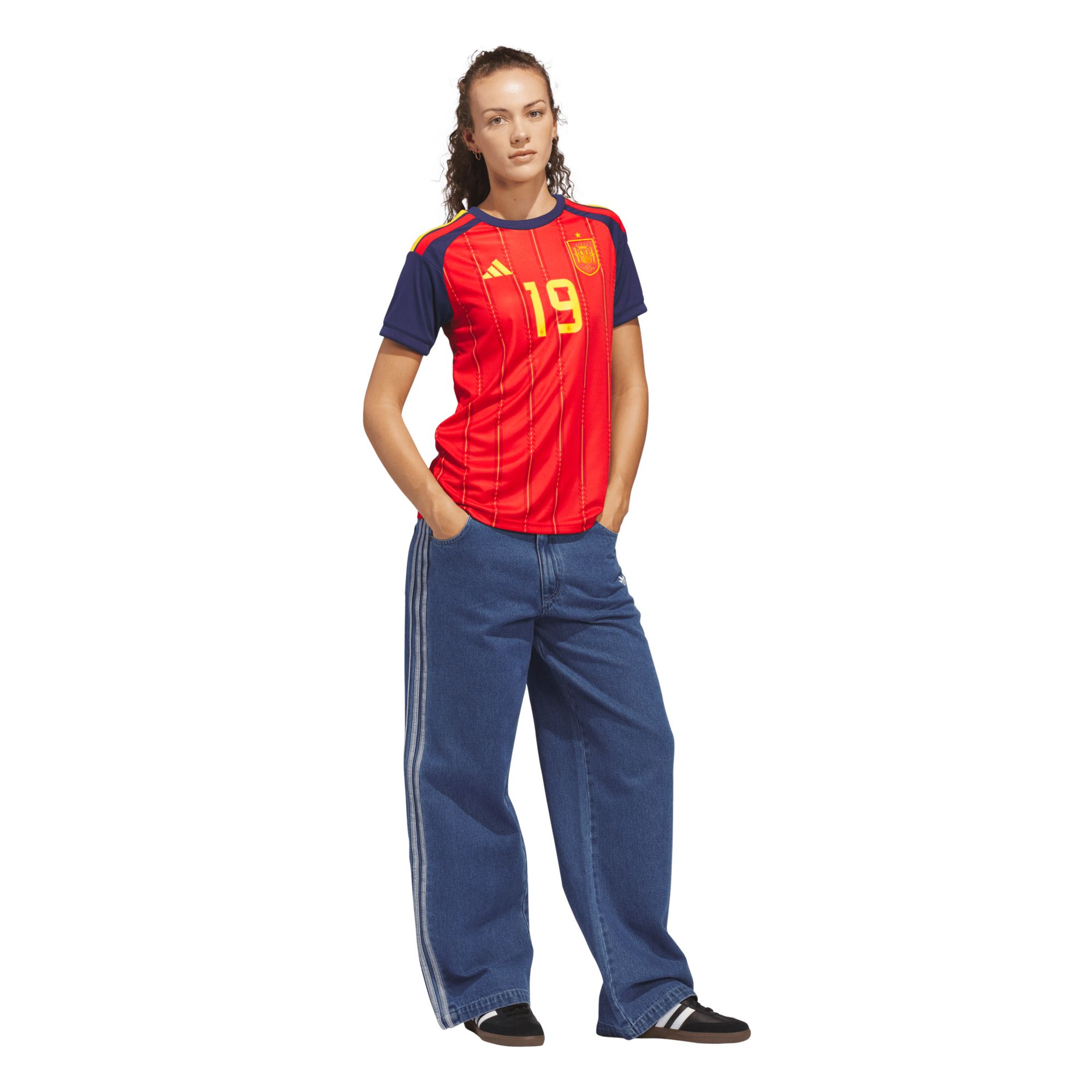 adidas Women's Lamine Yamal #19 Spain 2026 Red Home Replica Jersey product image