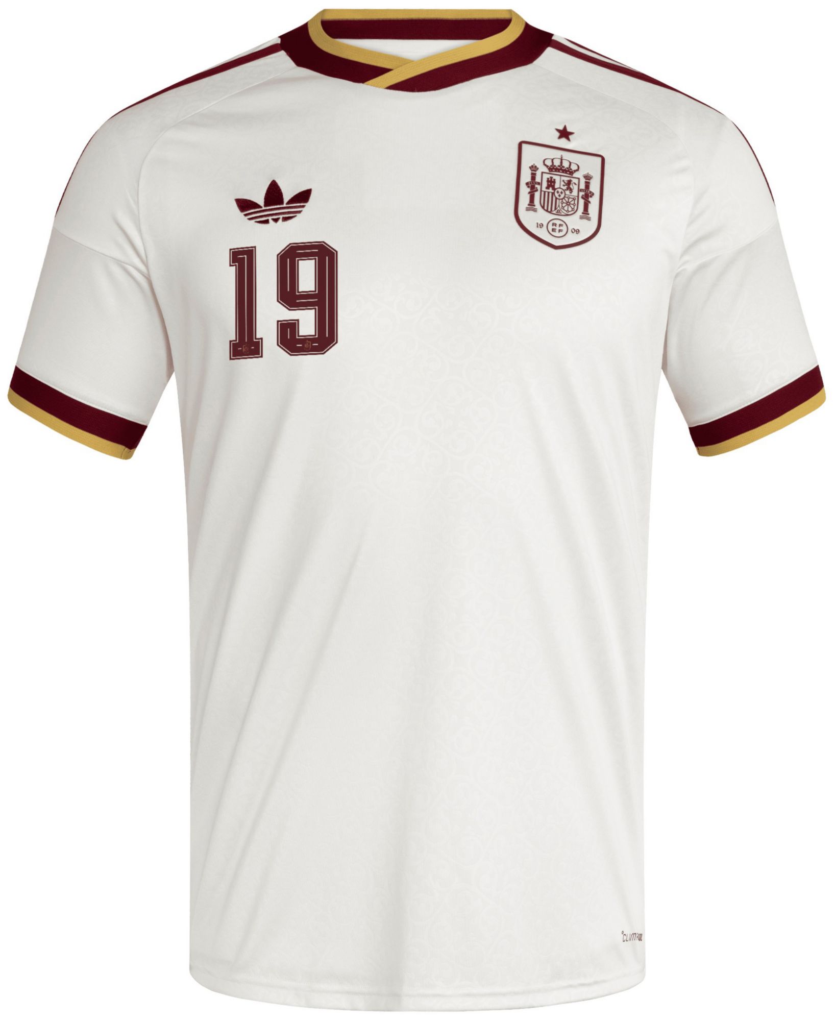 adidas Adult Lamine Yamal #19 Spain 2026 Off White Away Replica Jersey product image