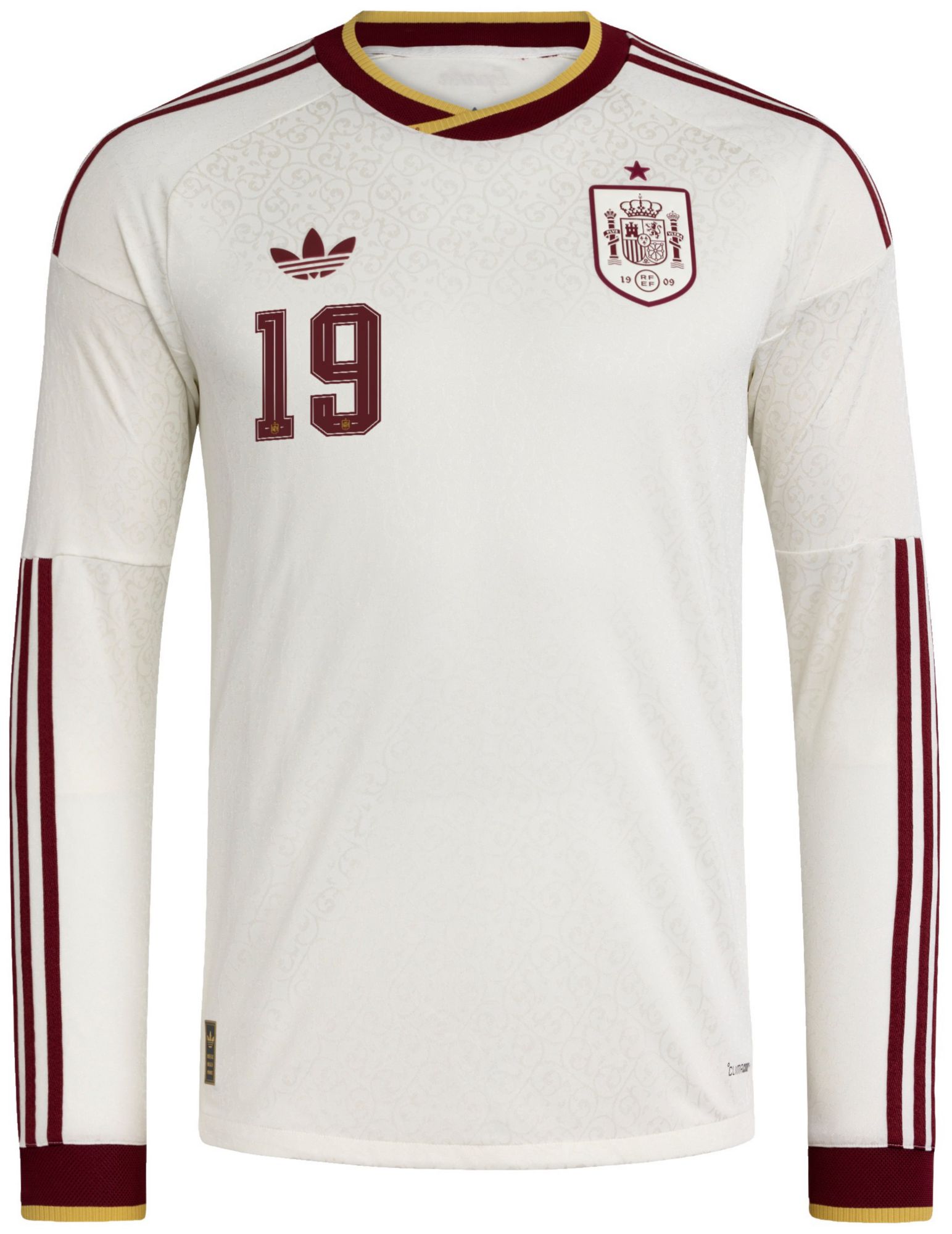 adidas Adult Lamine Yamal #19 Spain 2026 Off White Away Replica Jersey product image