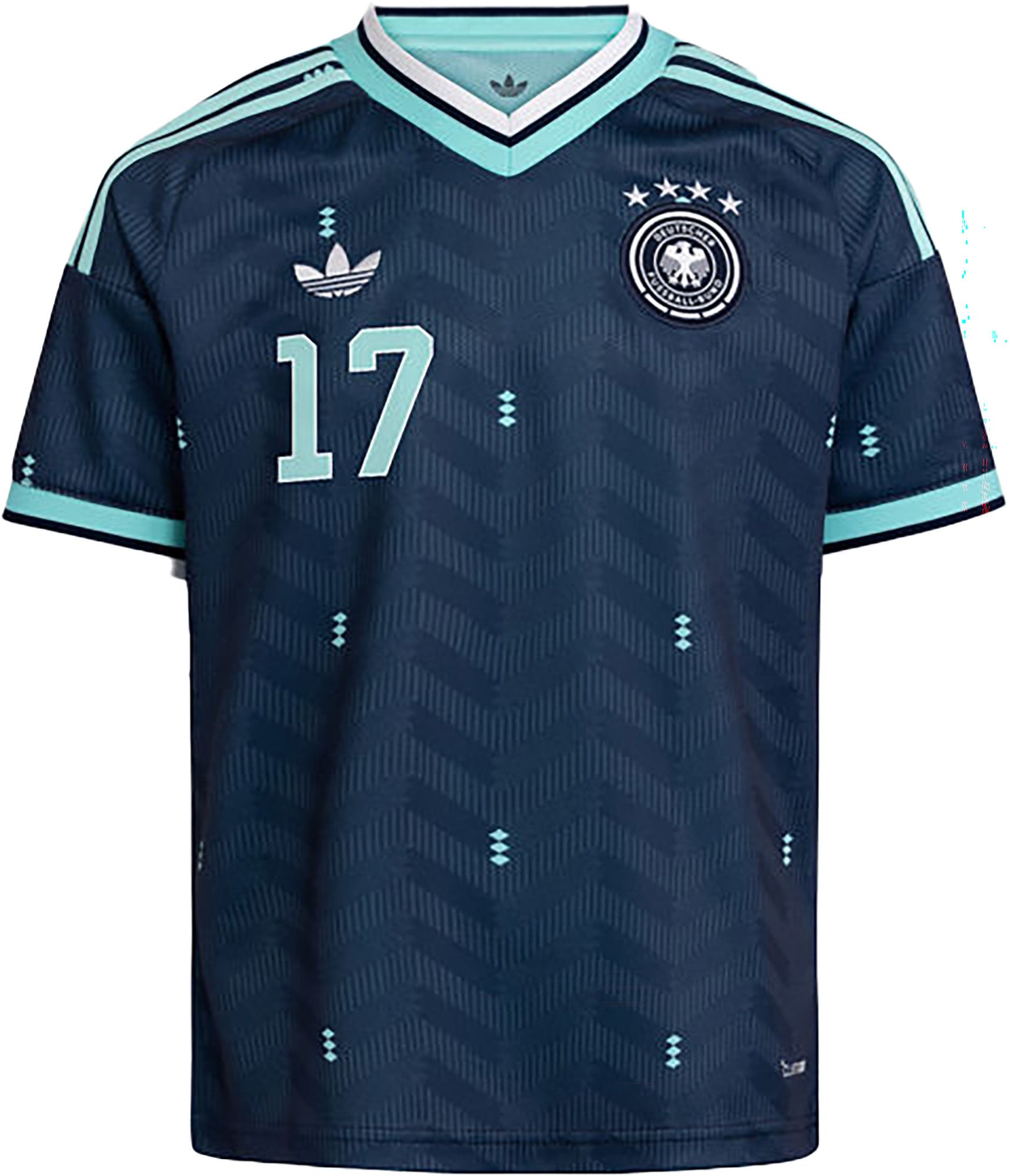 adidas Youth Florian Wirtz #17 Germany 2026 Navy Away Replica Jersey product image