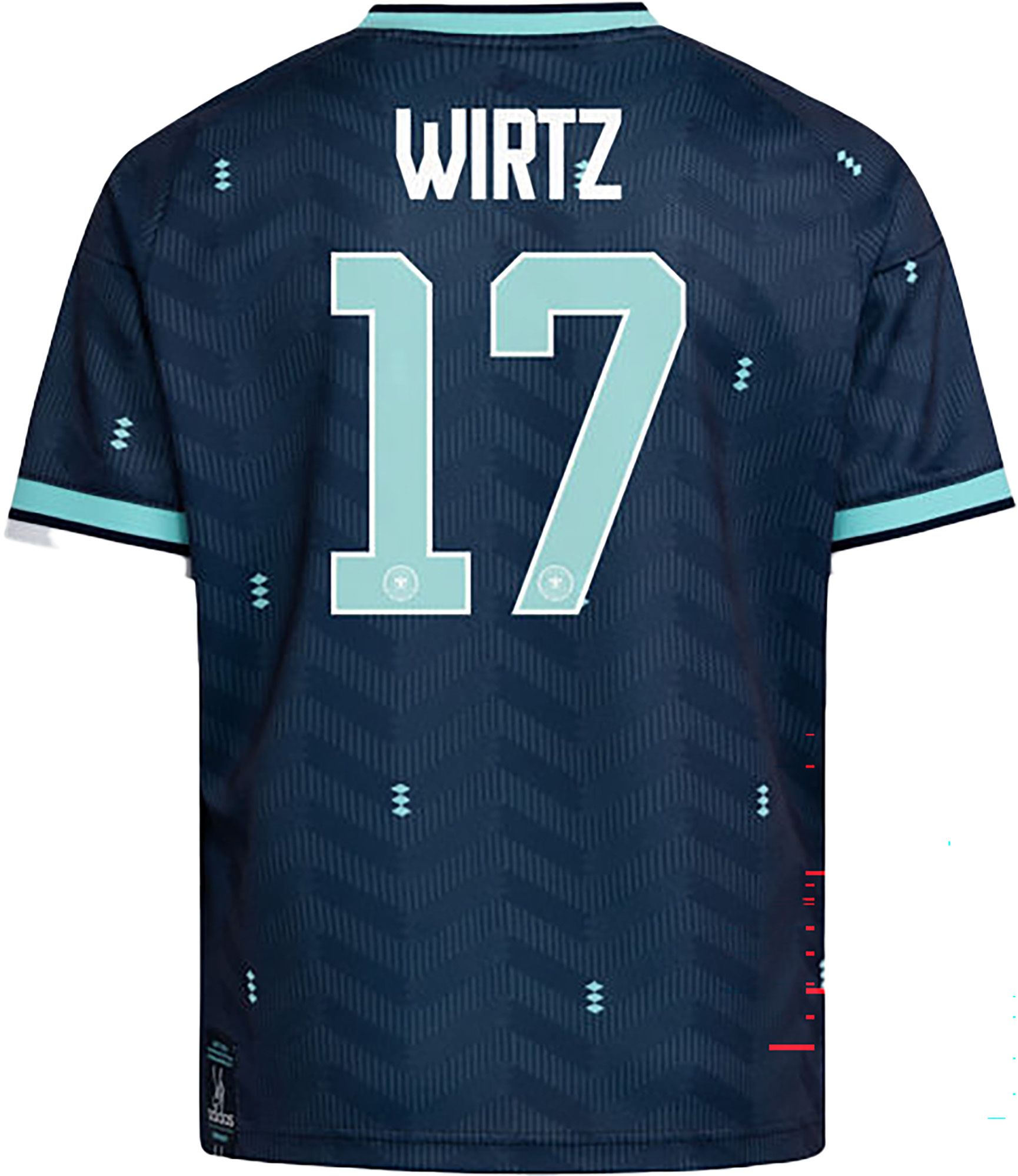 adidas Youth Florian Wirtz #17 Germany 2026 Navy Away Replica Jersey product image