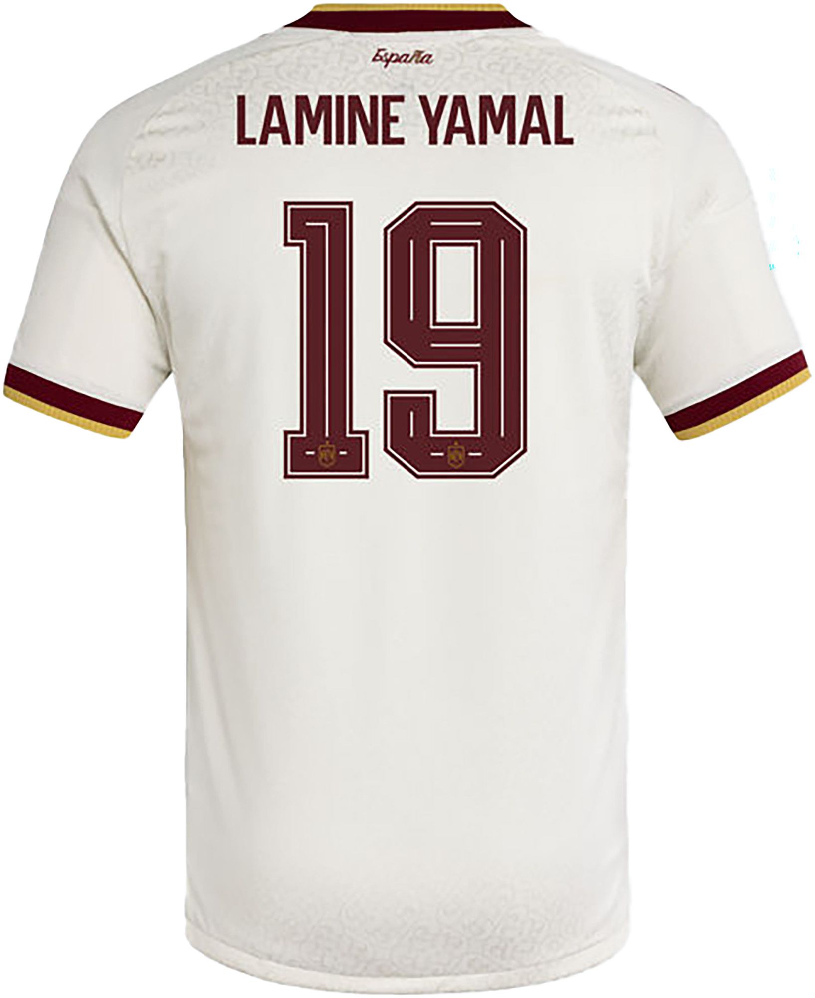 adidas Adult Lamine Yamal #19 Spain 2026 Off White Away Authentic Jersey product image