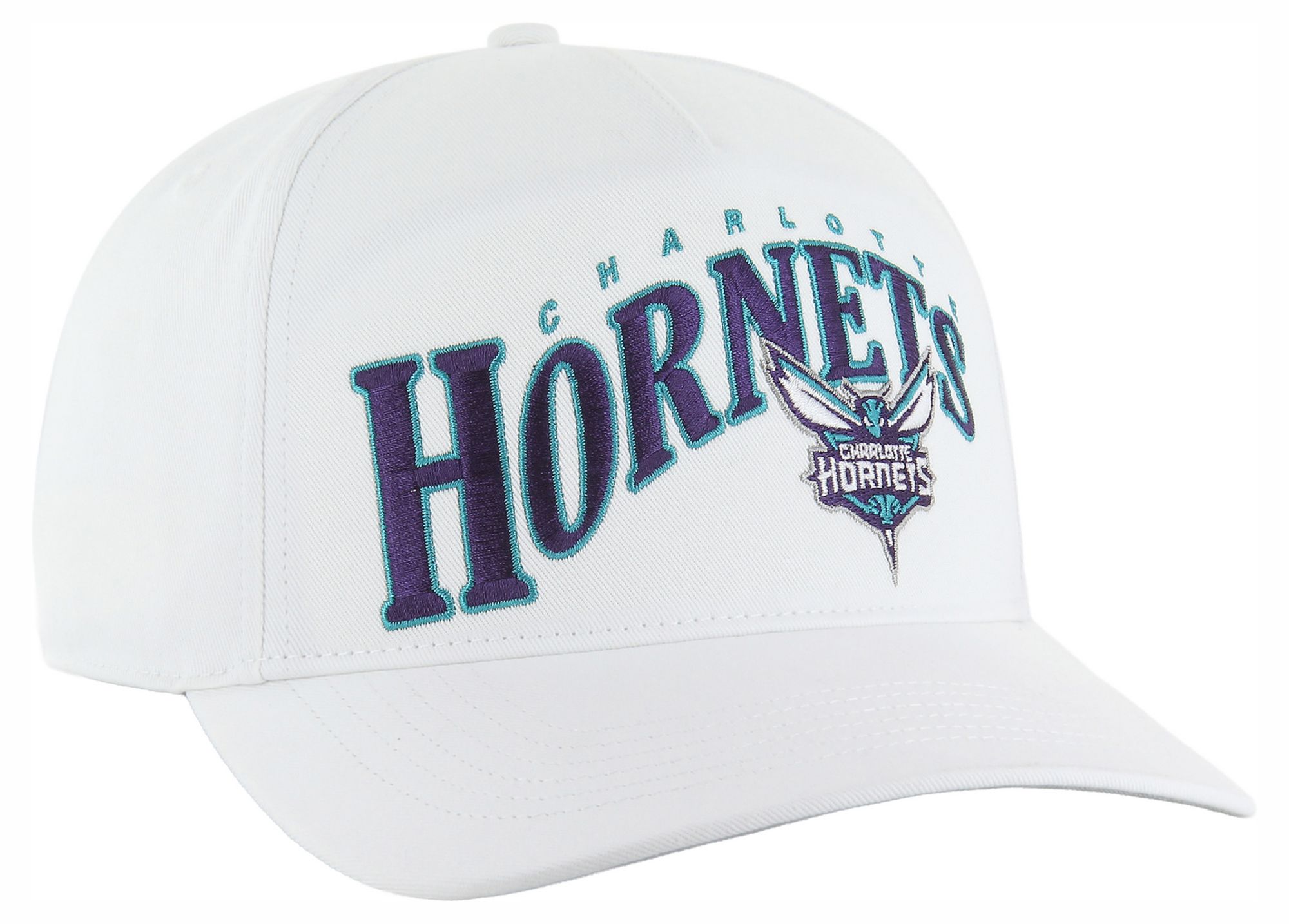 '47 Adult Charlotte Hornets White Wave Hitch Adjustable Hat product image