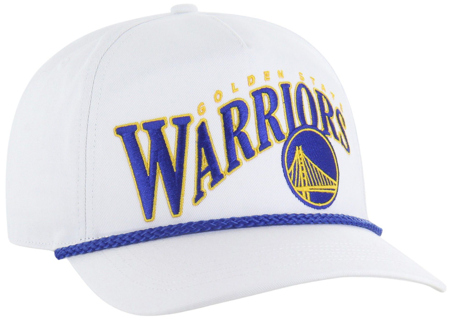 '47 Adult Golden State Warriors White Graphic Wave Hitch Adjustable Hat product image