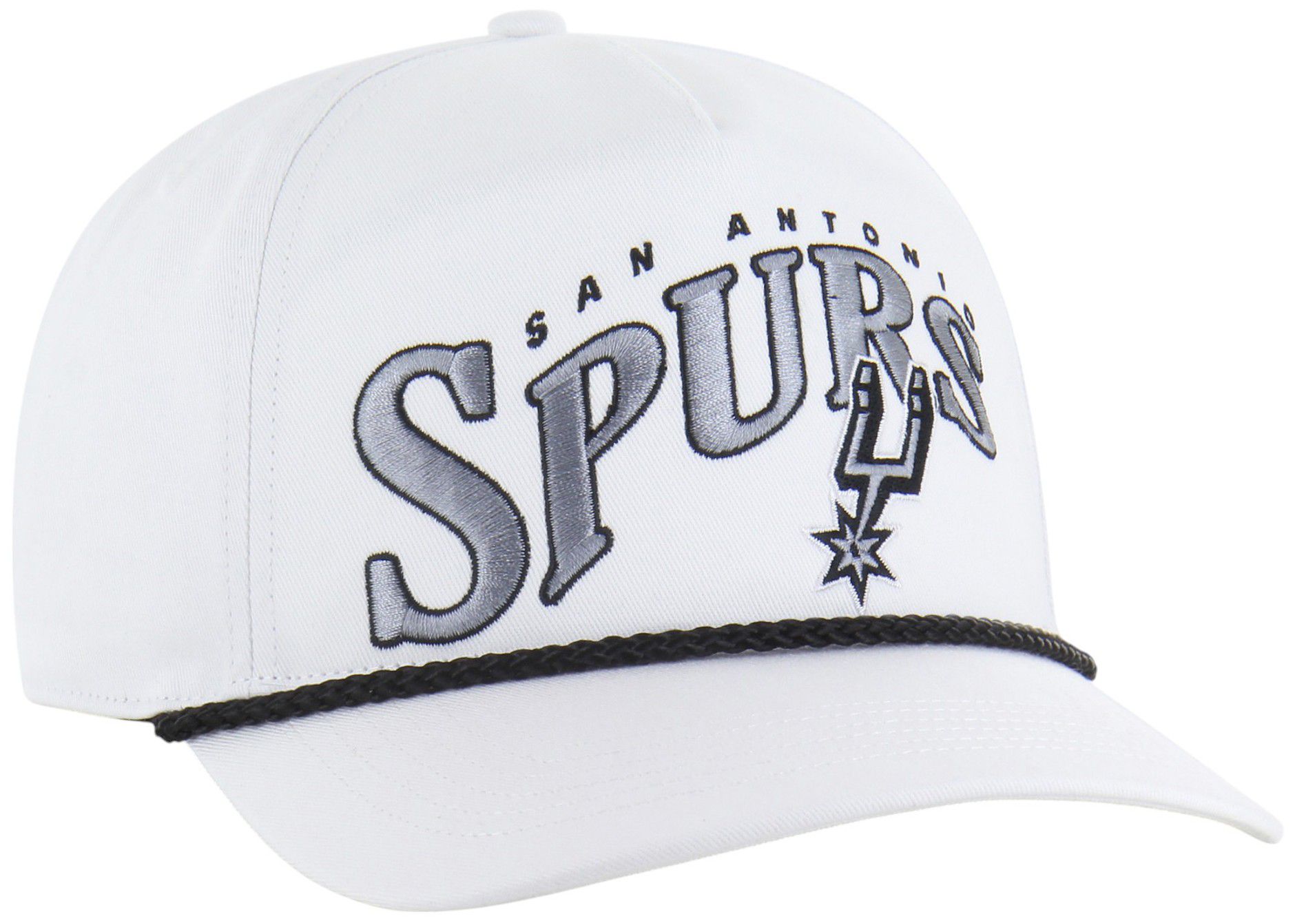 '47 Adult San Antonio Spurs White Graphic Wave Hitch Adjustable Hat product image