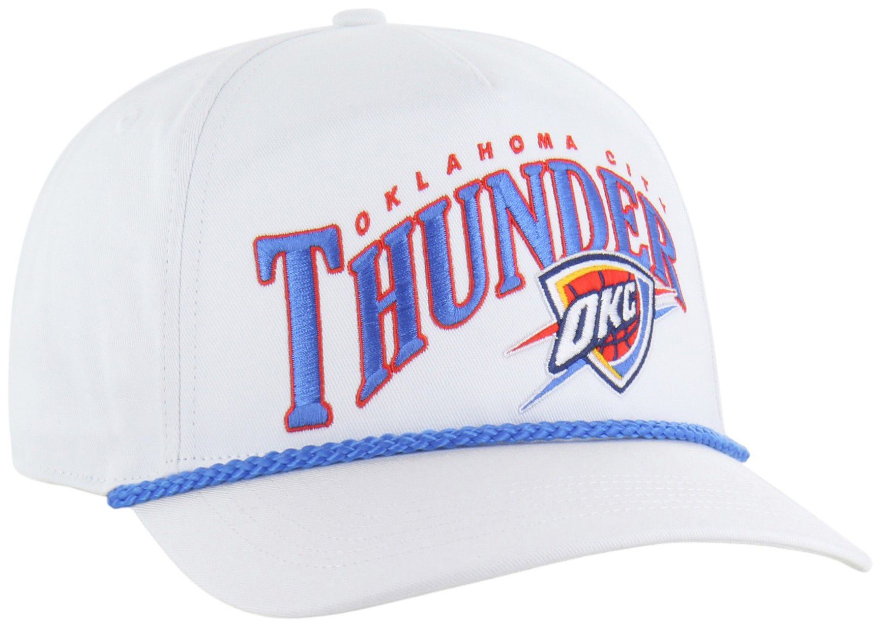 '47 Adult Oklahoma City Thunder White Graphic Wave Hitch Adjustable Hat product image