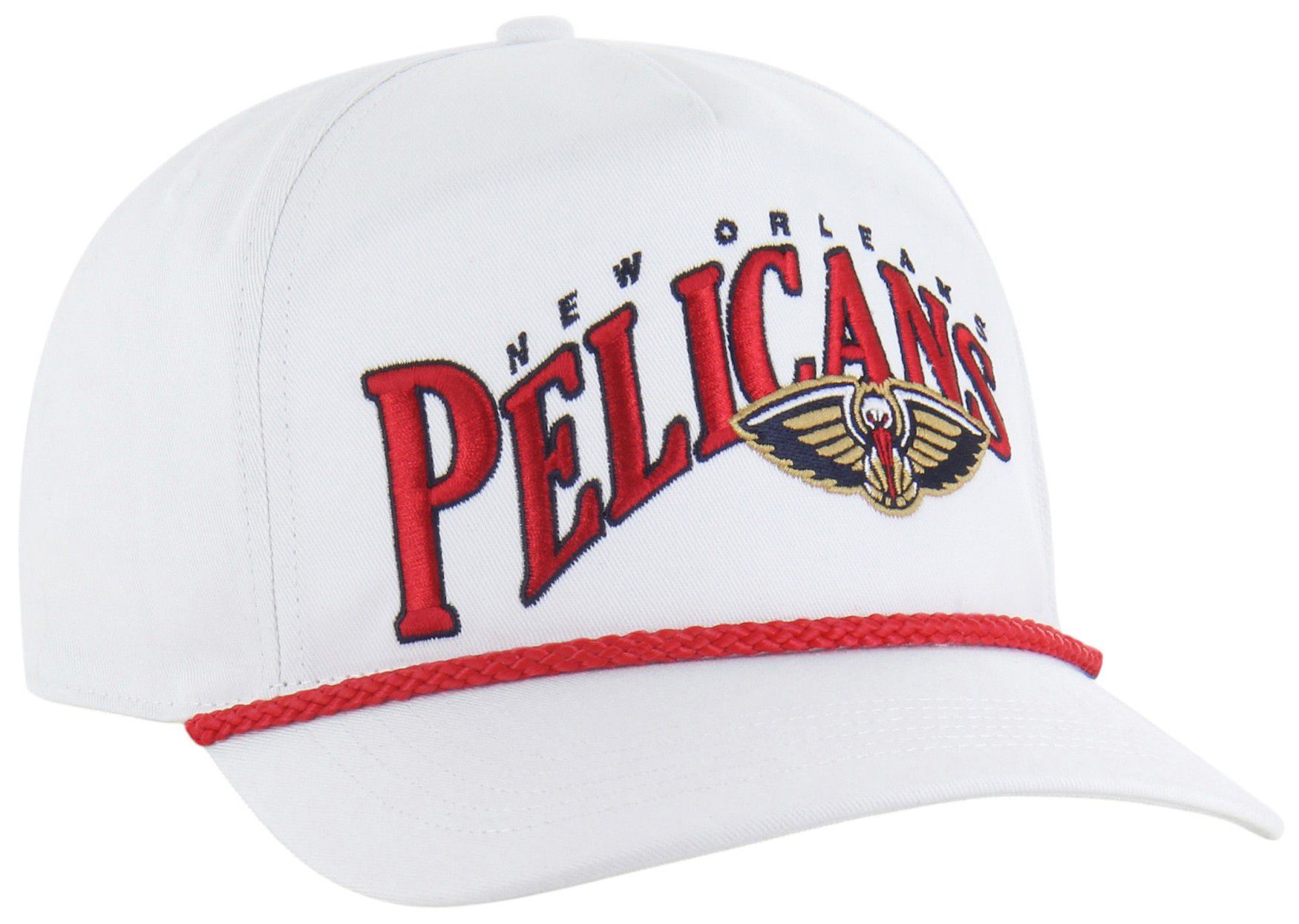 '47 Adult New Orleans Pelicans White Graphic Wave Hitch Adjustable Hat product image