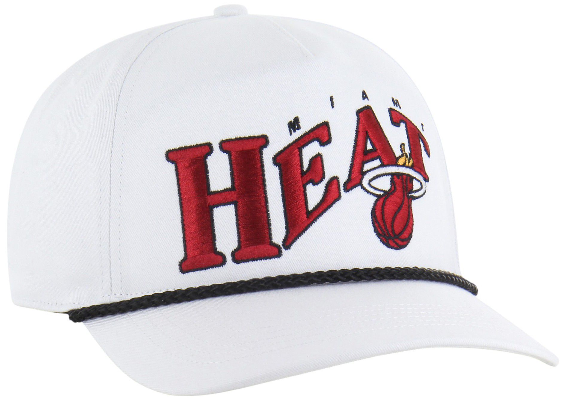 '47 Adult Miami Heat White Graphic Wave Hitch Adjustable Hat product image