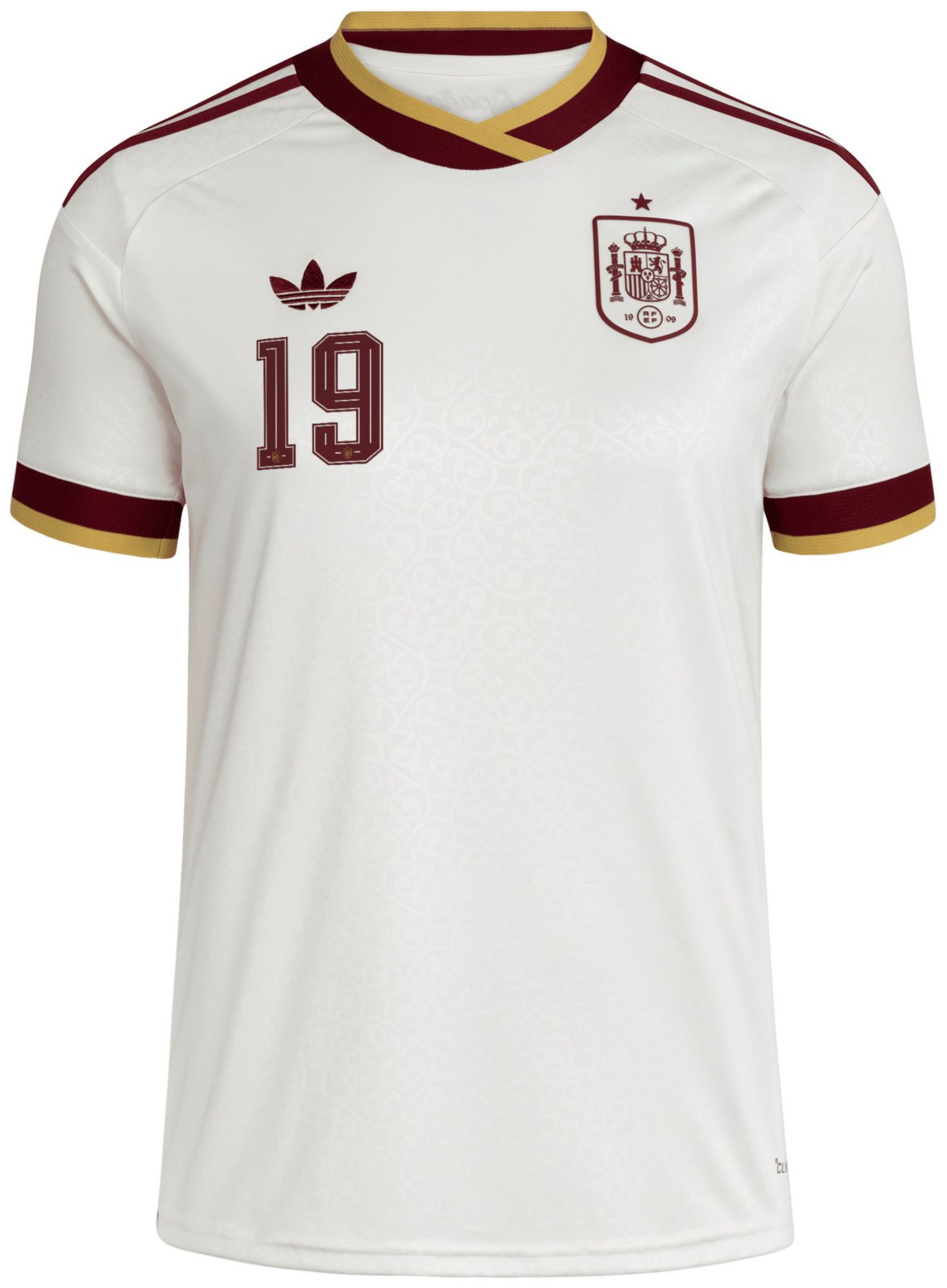 adidas Women's Lamine Yamal #19 Spain 2026 Off White Away Replica Jersey product image