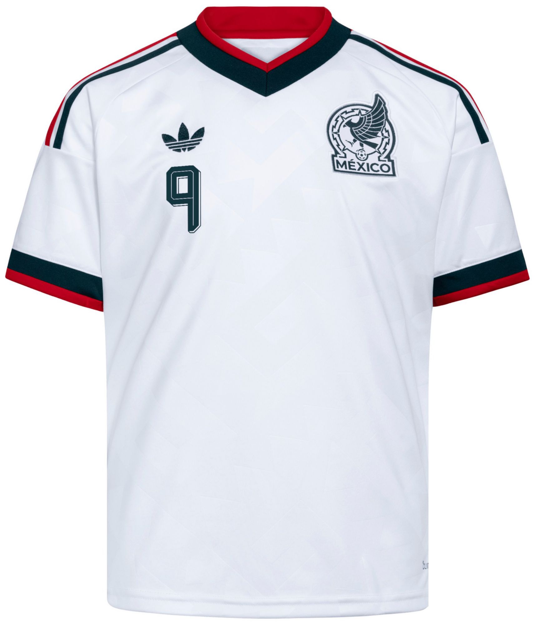 adidas Youth Raul Jimenez #9 Mexico 2026 White Away Replica Jersey product image