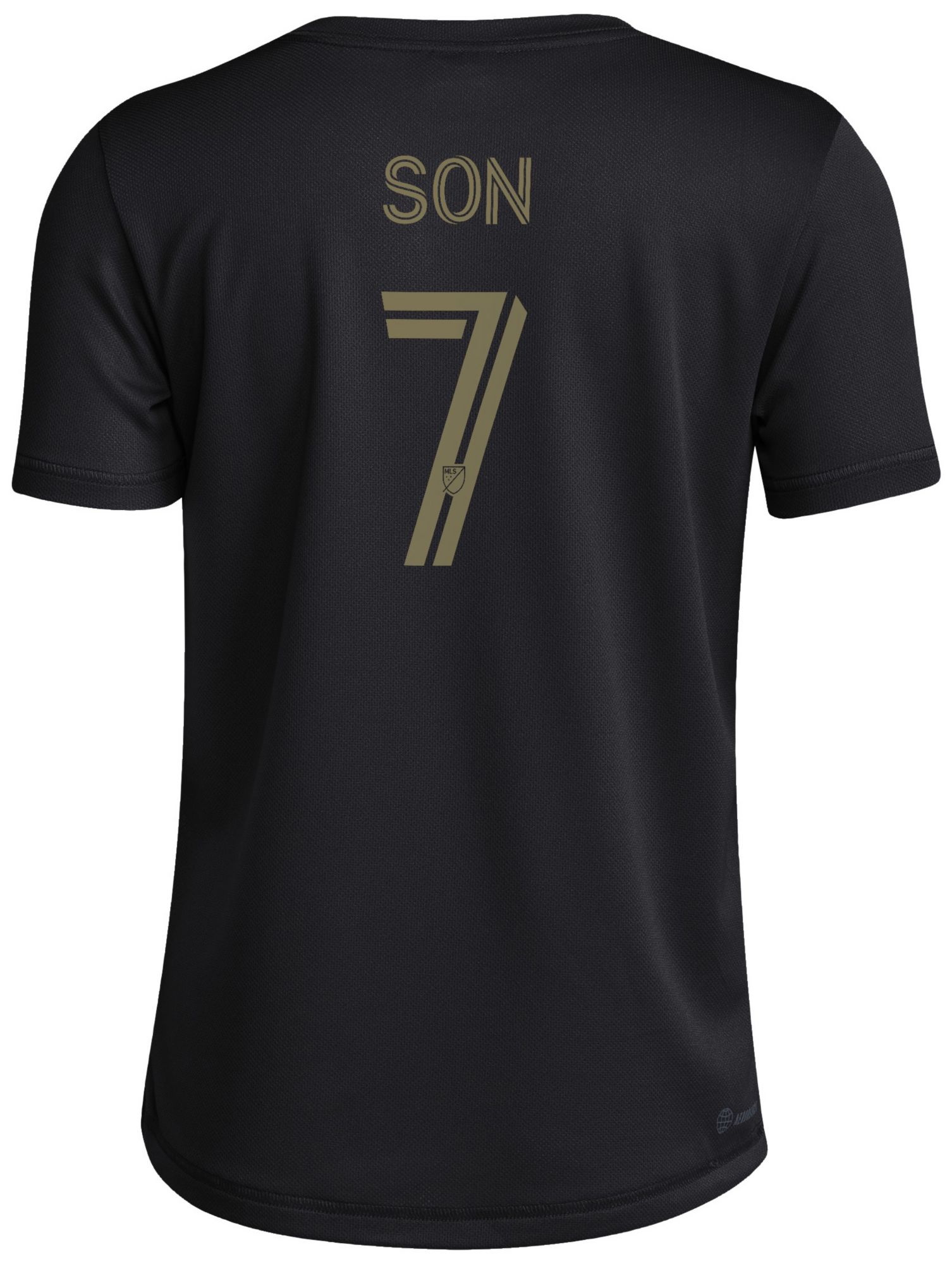adidas Youth 2026 Los Angeles FC Son Heung-min #7 Black Home T-Shirt product image