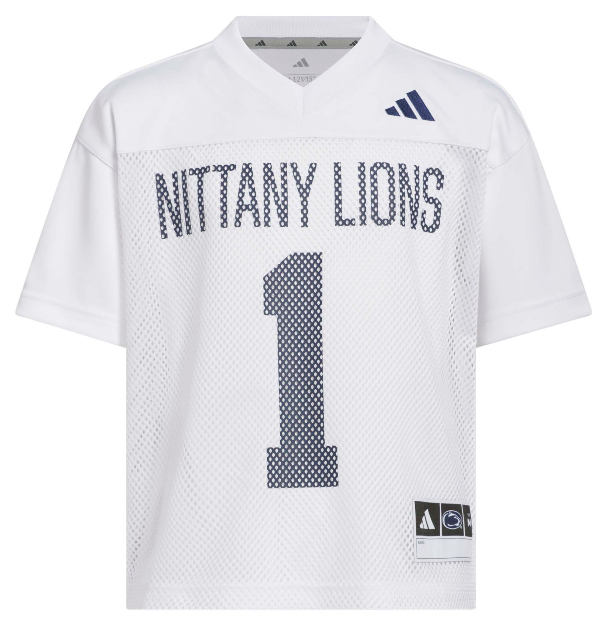 adidas Youth Penn State Nittany Lions White Sideline Football Jersey product image