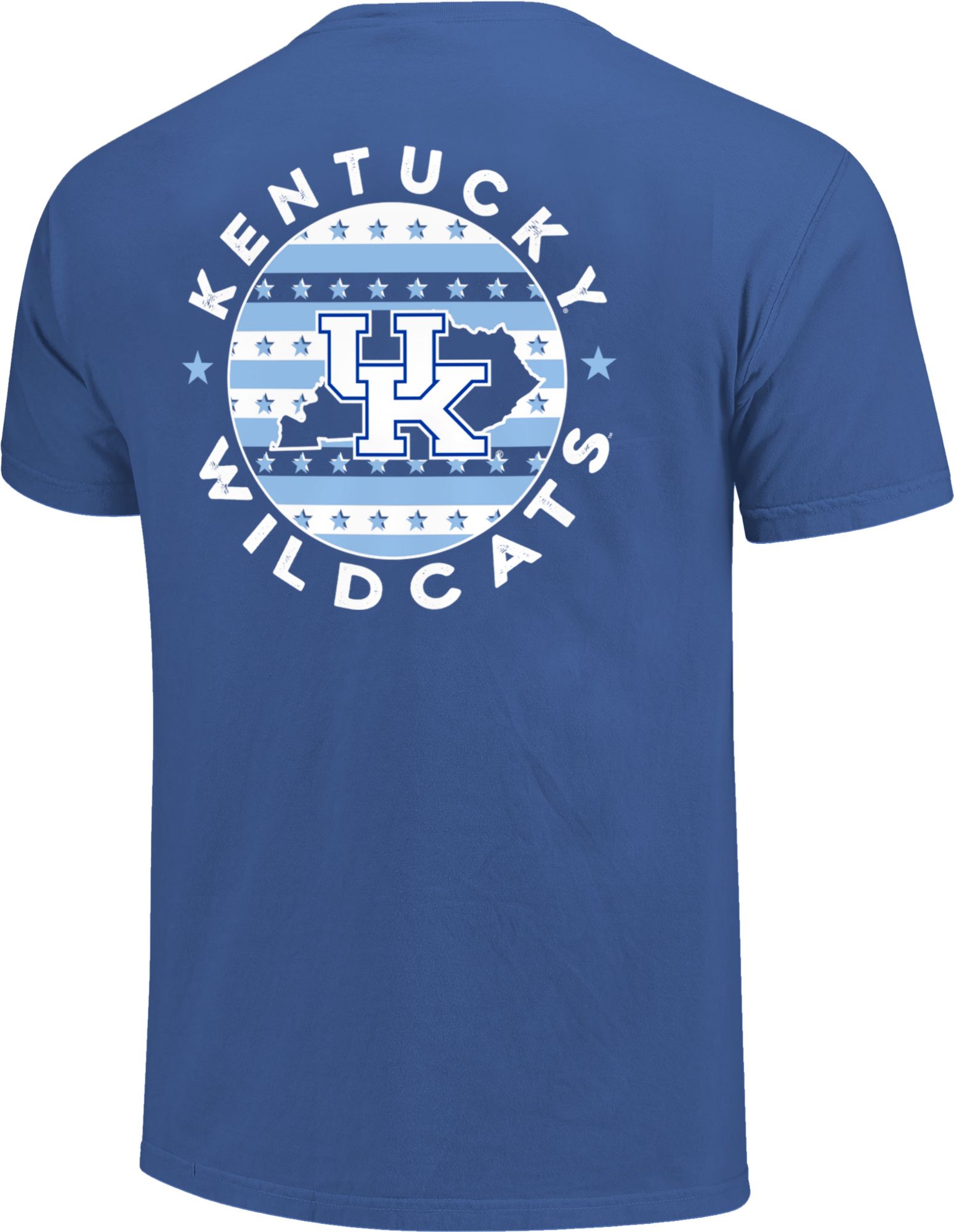 Image One Men's Kentucky Wildcats Blue State Circle Graphic T-Shirt