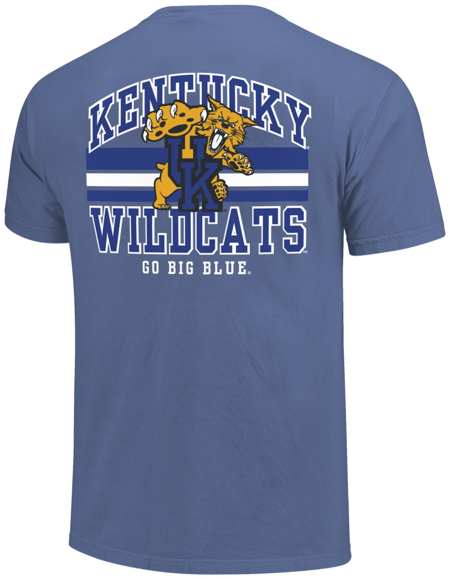 Image One Men's Kentucky Wildcats Flo Blue Mascot Arched Short Sleeve T-Shirt product image