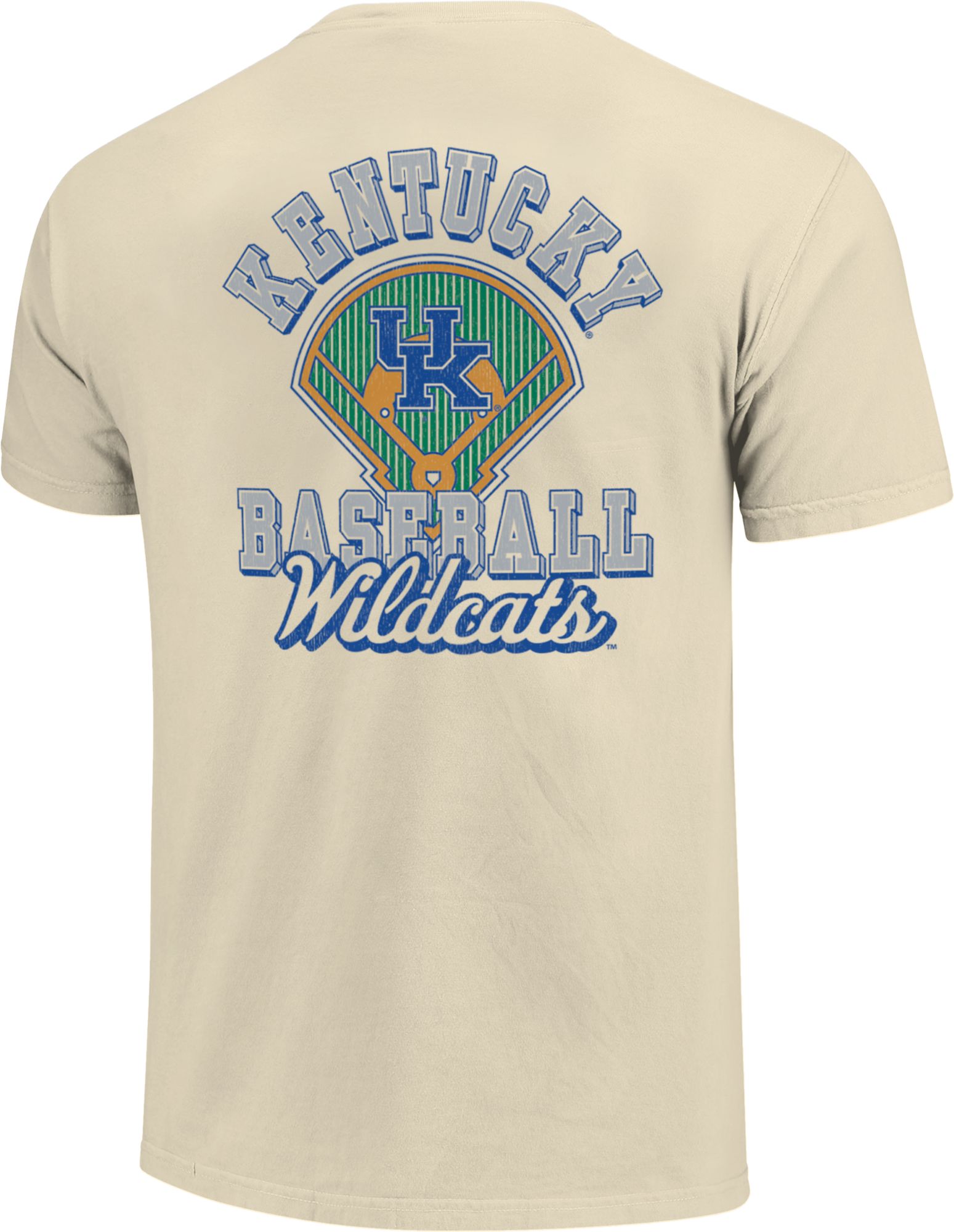 Image One Men's Kentucky Wildcats Ivory Baseball Field Block T-Shirt product image