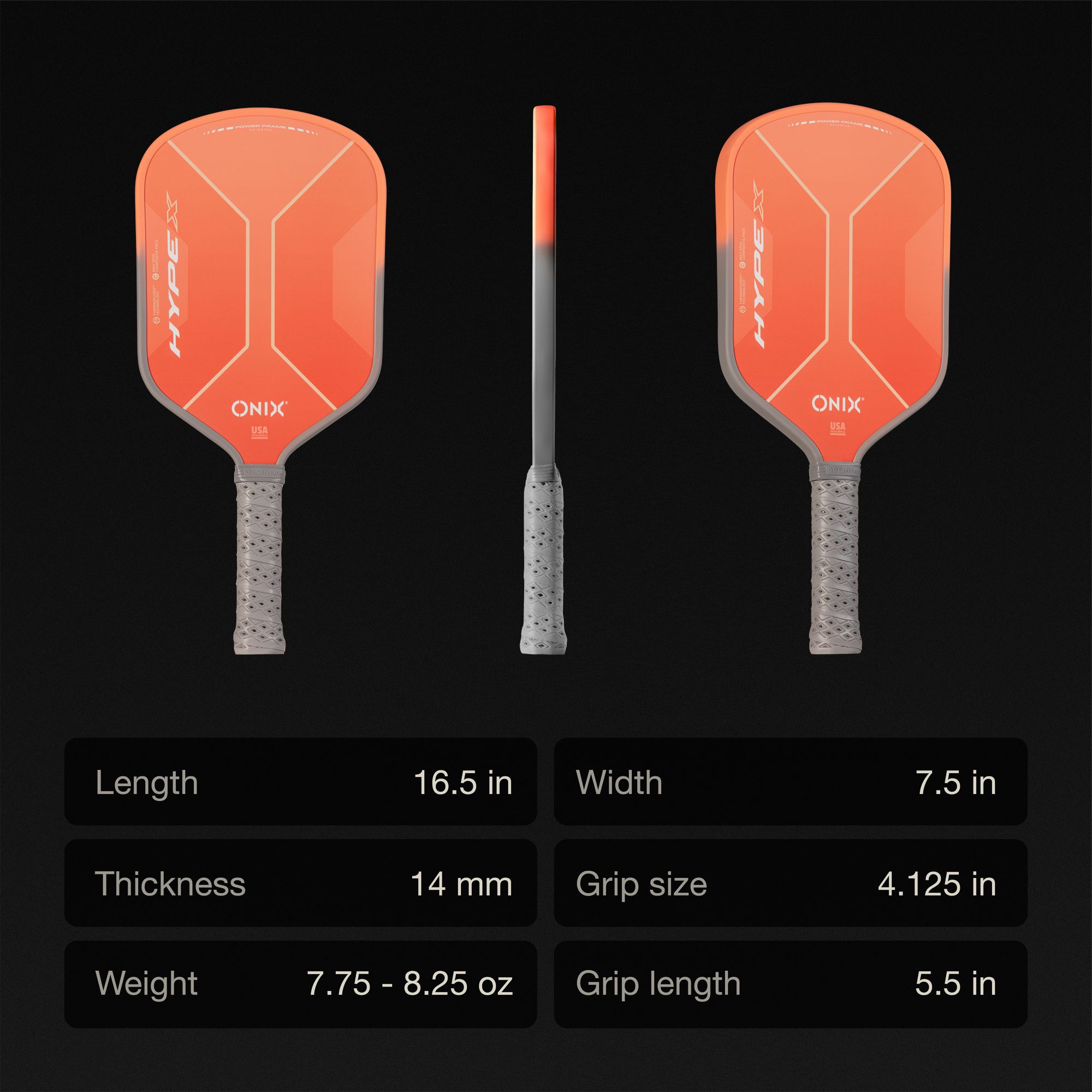 Onix Hype X 14mm Pickleball Paddle product image