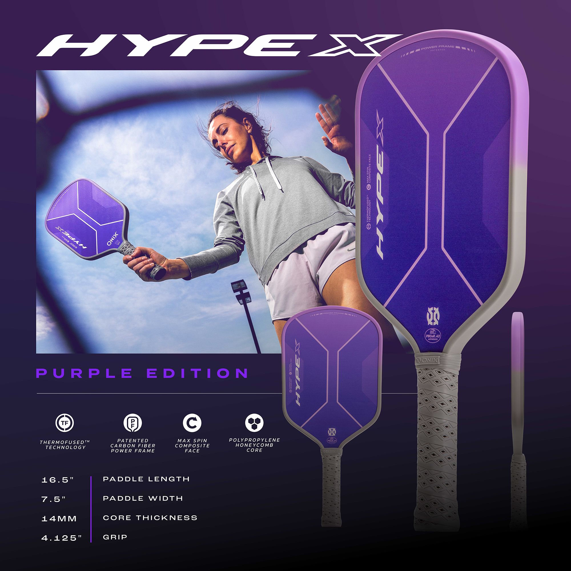 Onix Sports Hype X Pickleball Paddle product image