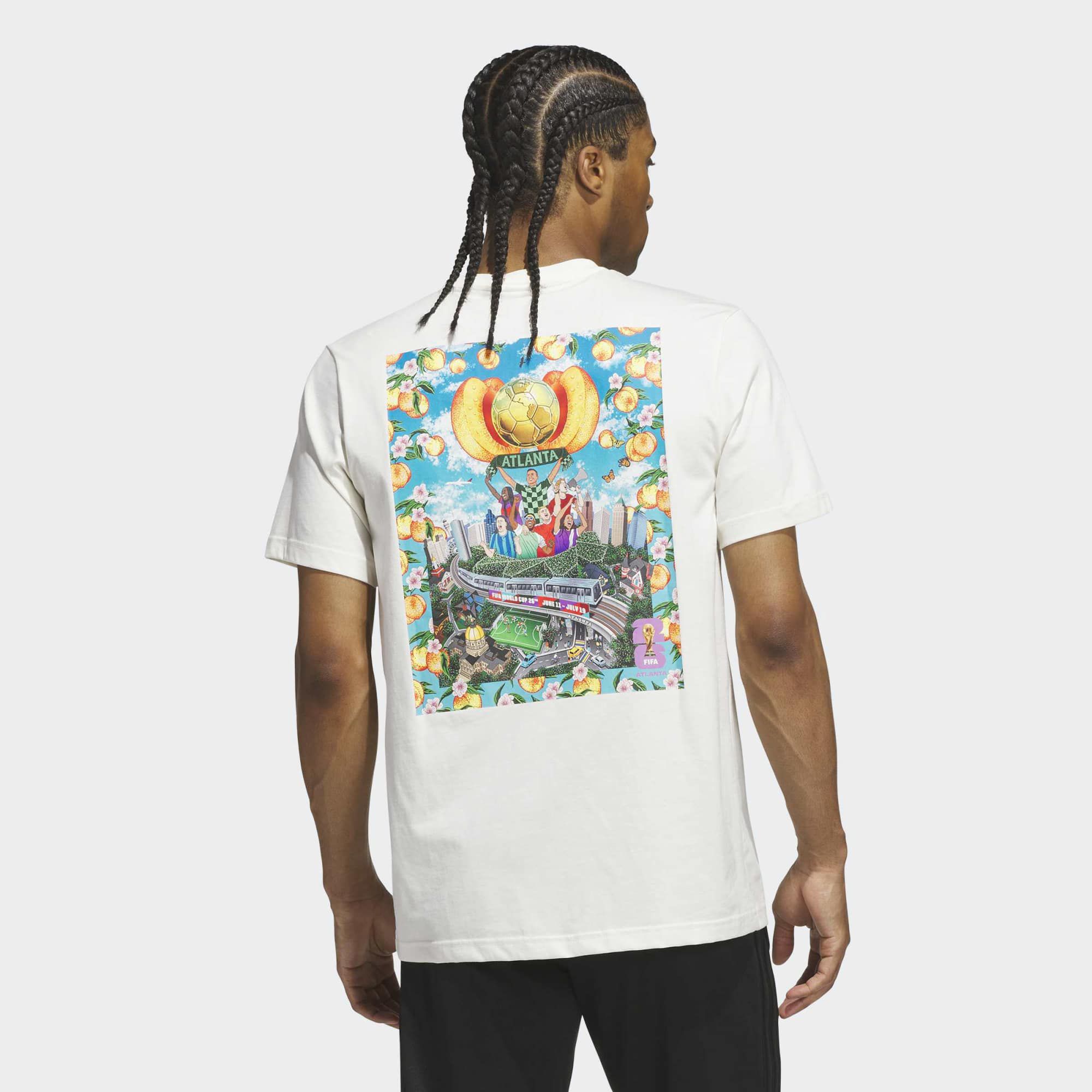adidas Adult 2026 World Cup Host City Atlanta Poster T-Shirt product image