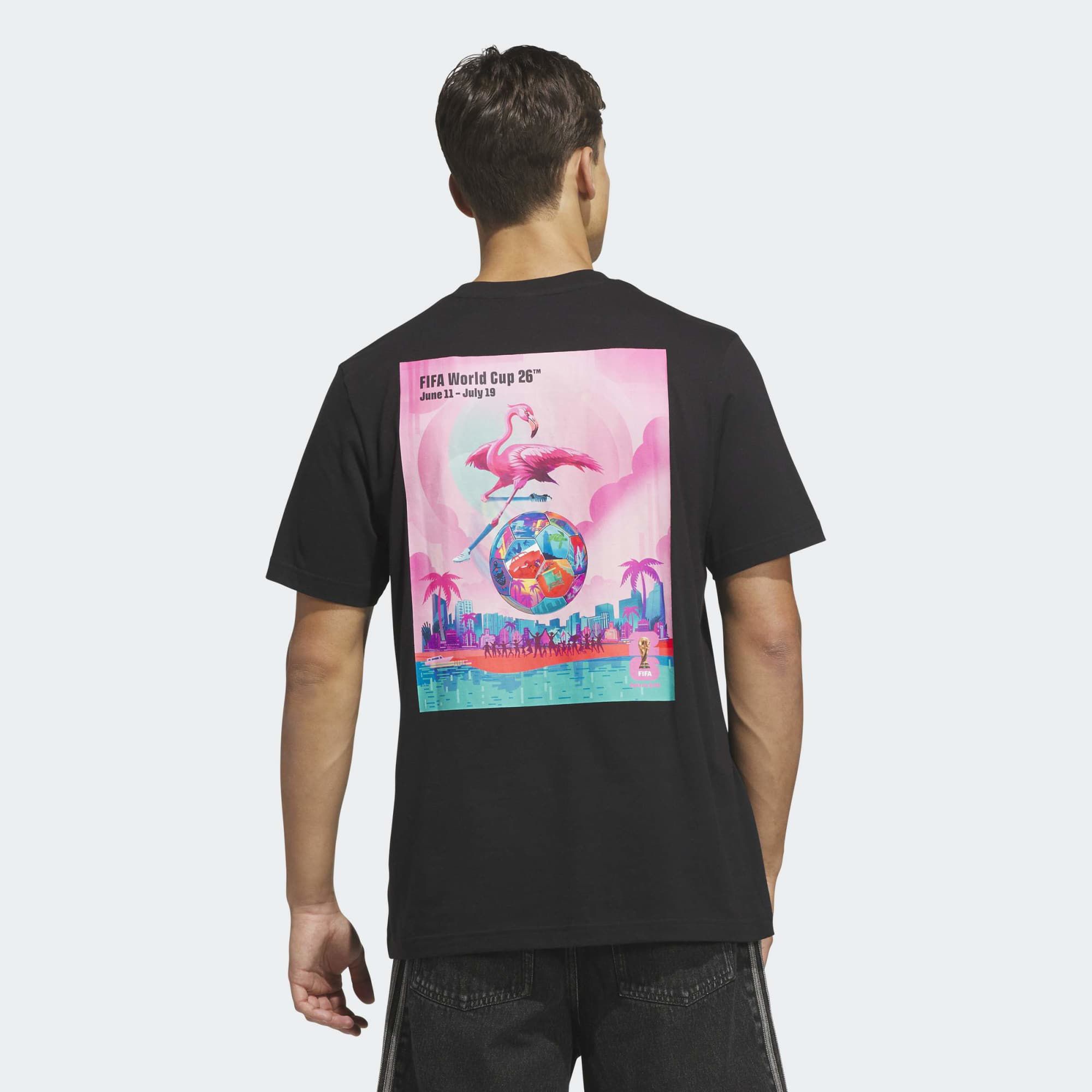 adidas Adult 2026 World Cup Host City Miami Poster T-Shirt product image