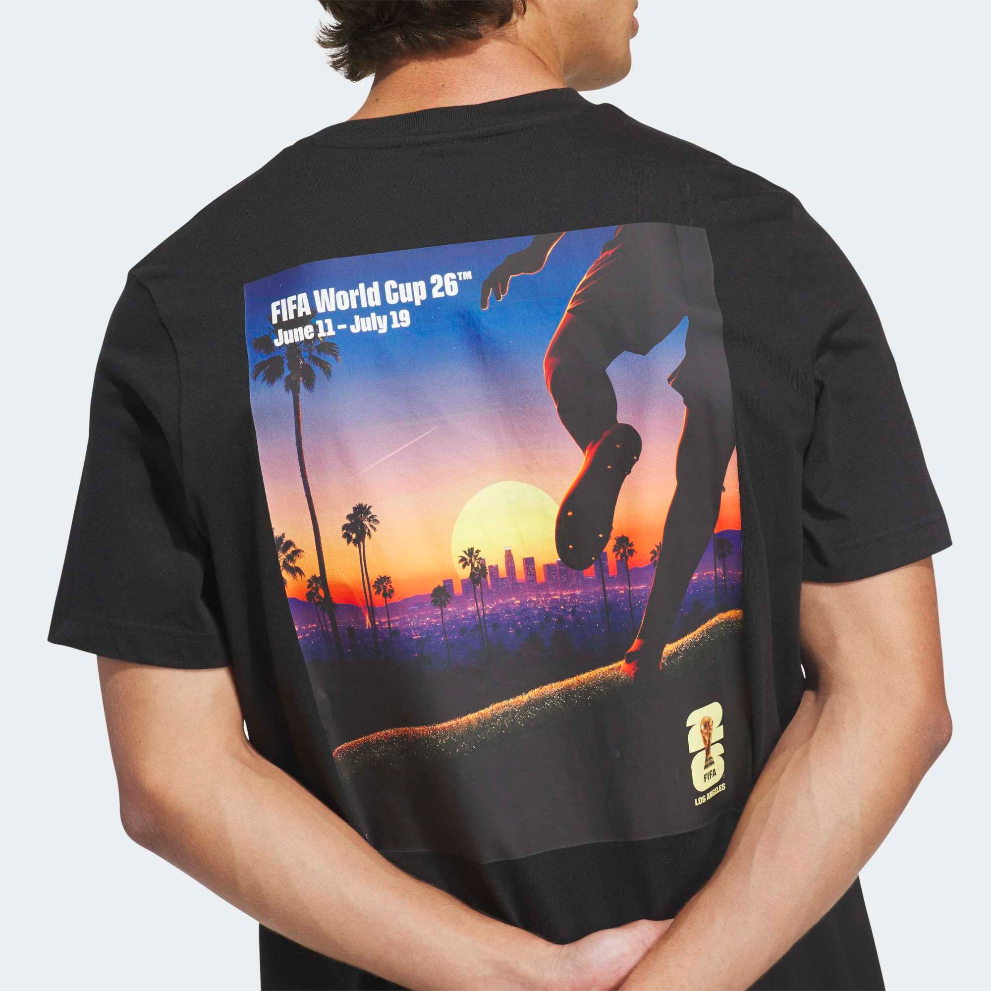 adidas Adult 2026 World Cup Host City Los Angeles Poster T-Shirt product image