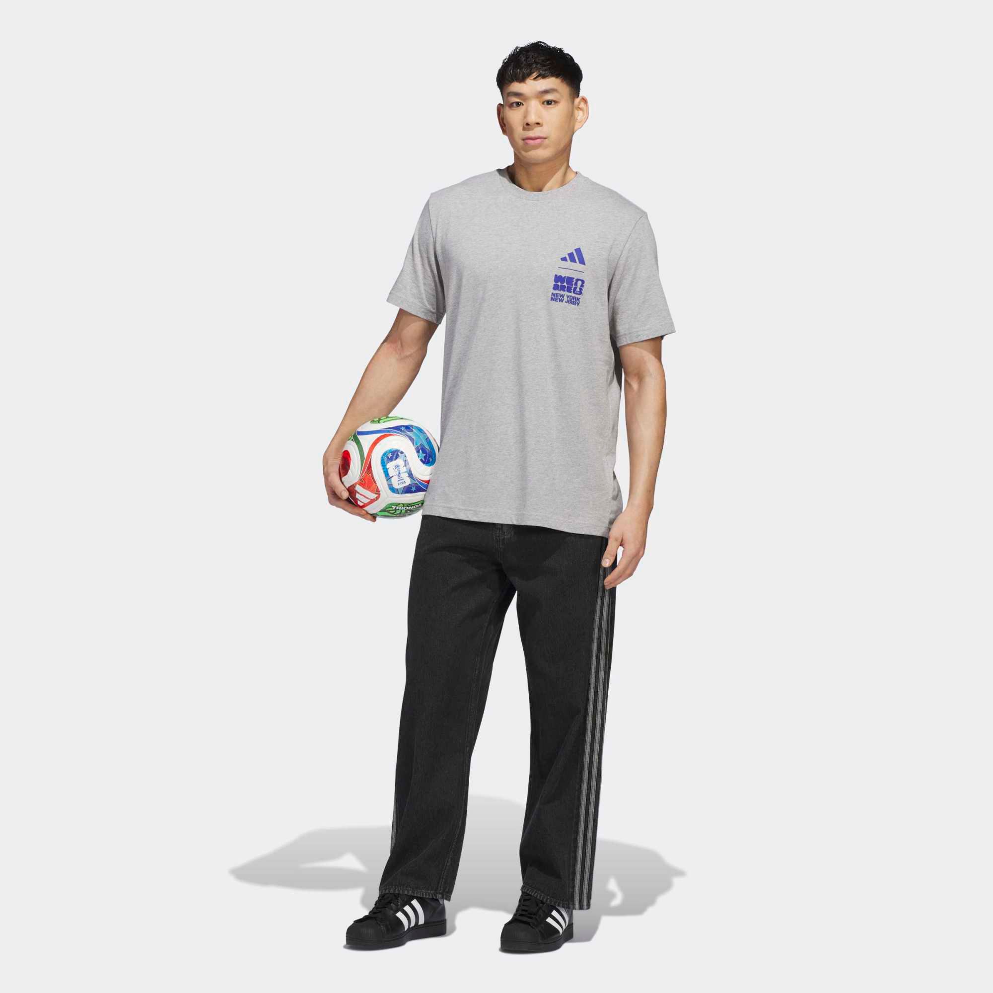 adidas Adult 2026 World Cup Host City New York City Poster T-Shirt product image