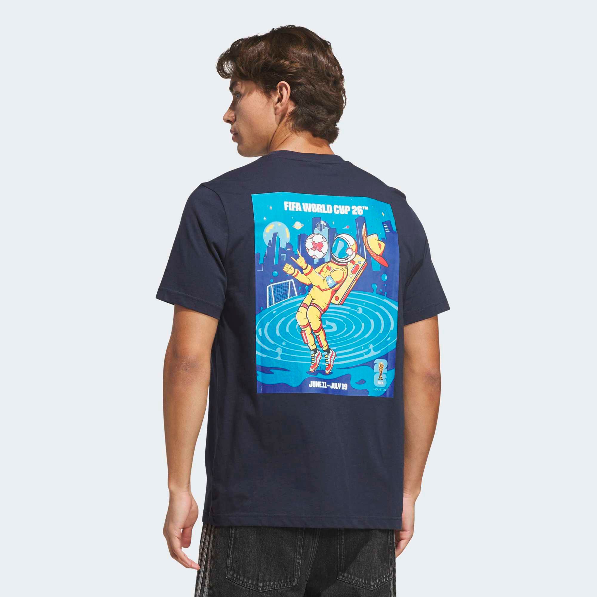 adidas Adult 2026 World Cup Host City Houston Poster T-Shirt product image