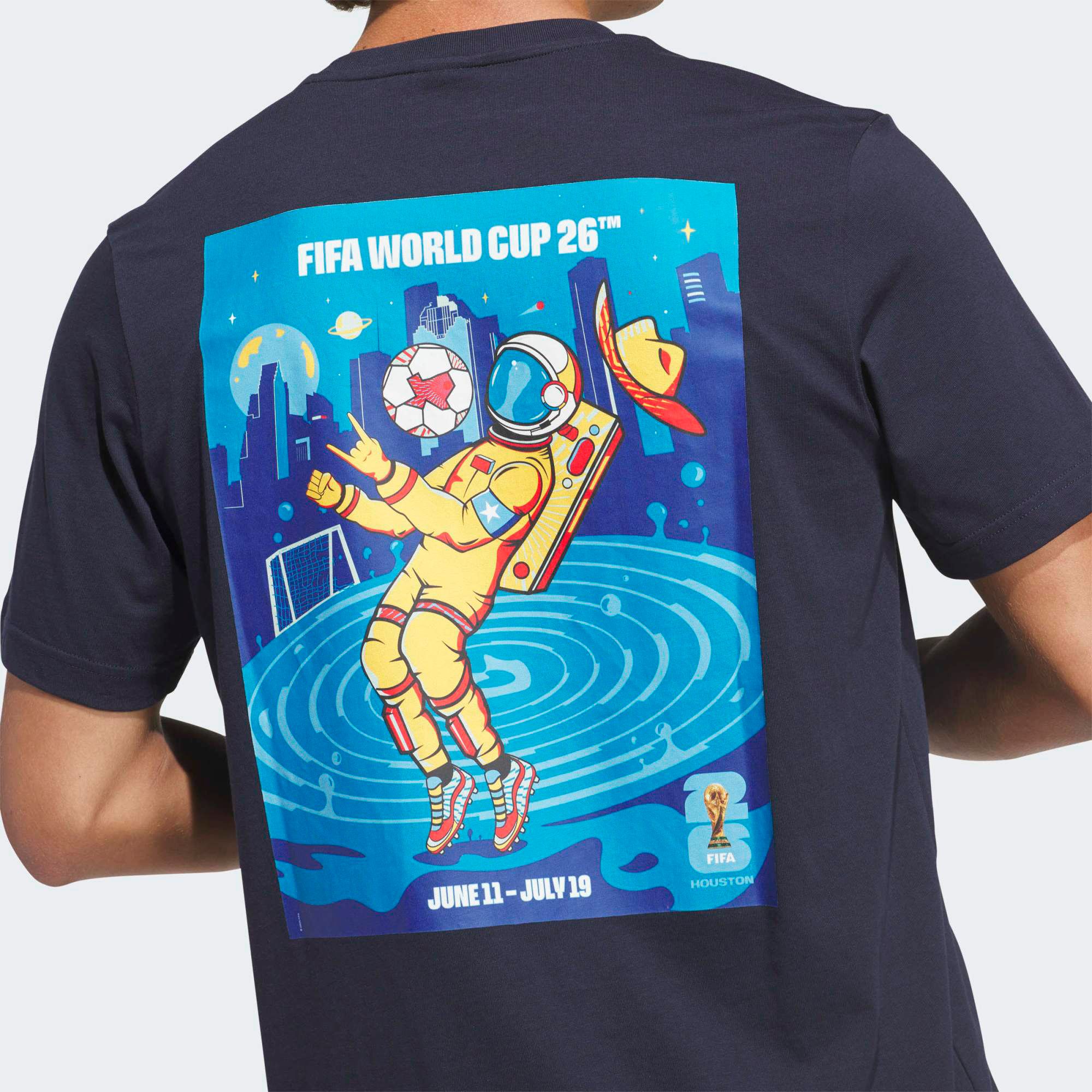 adidas Adult 2026 World Cup Host City Houston Poster T-Shirt product image