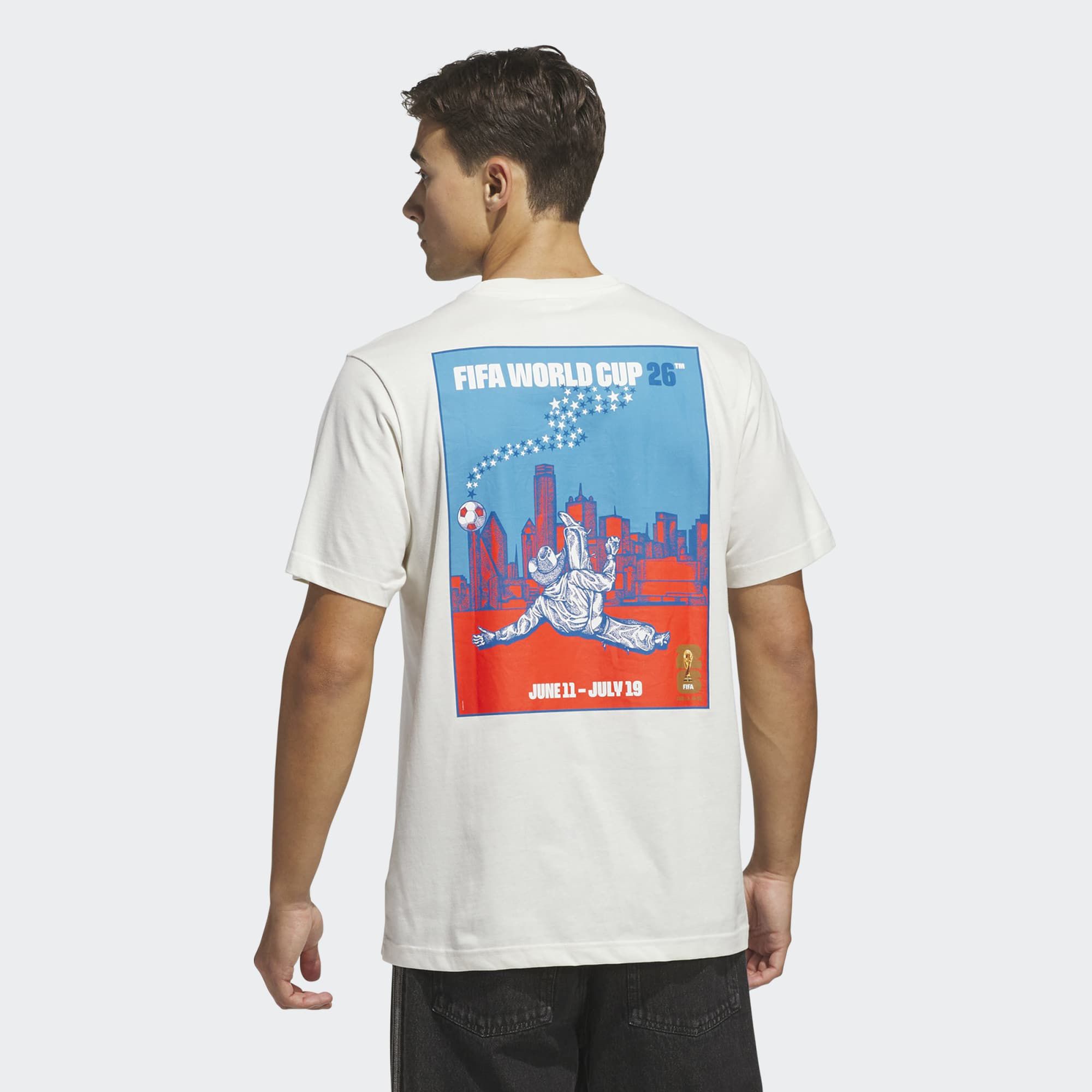 adidas Adult 2026 World Cup Host City Dallas Poster T-Shirt product image