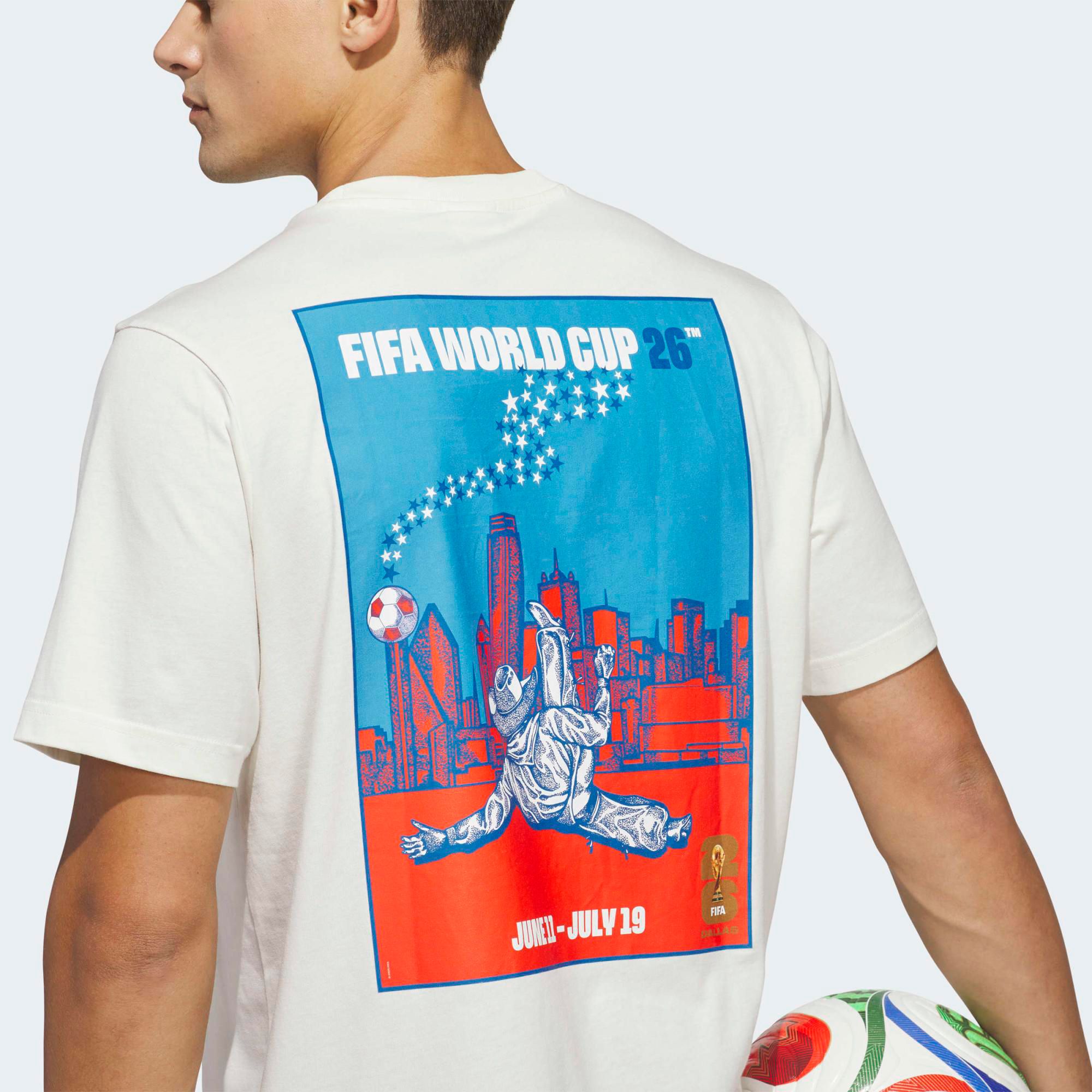adidas Adult 2026 World Cup Host City Dallas Poster T-Shirt product image