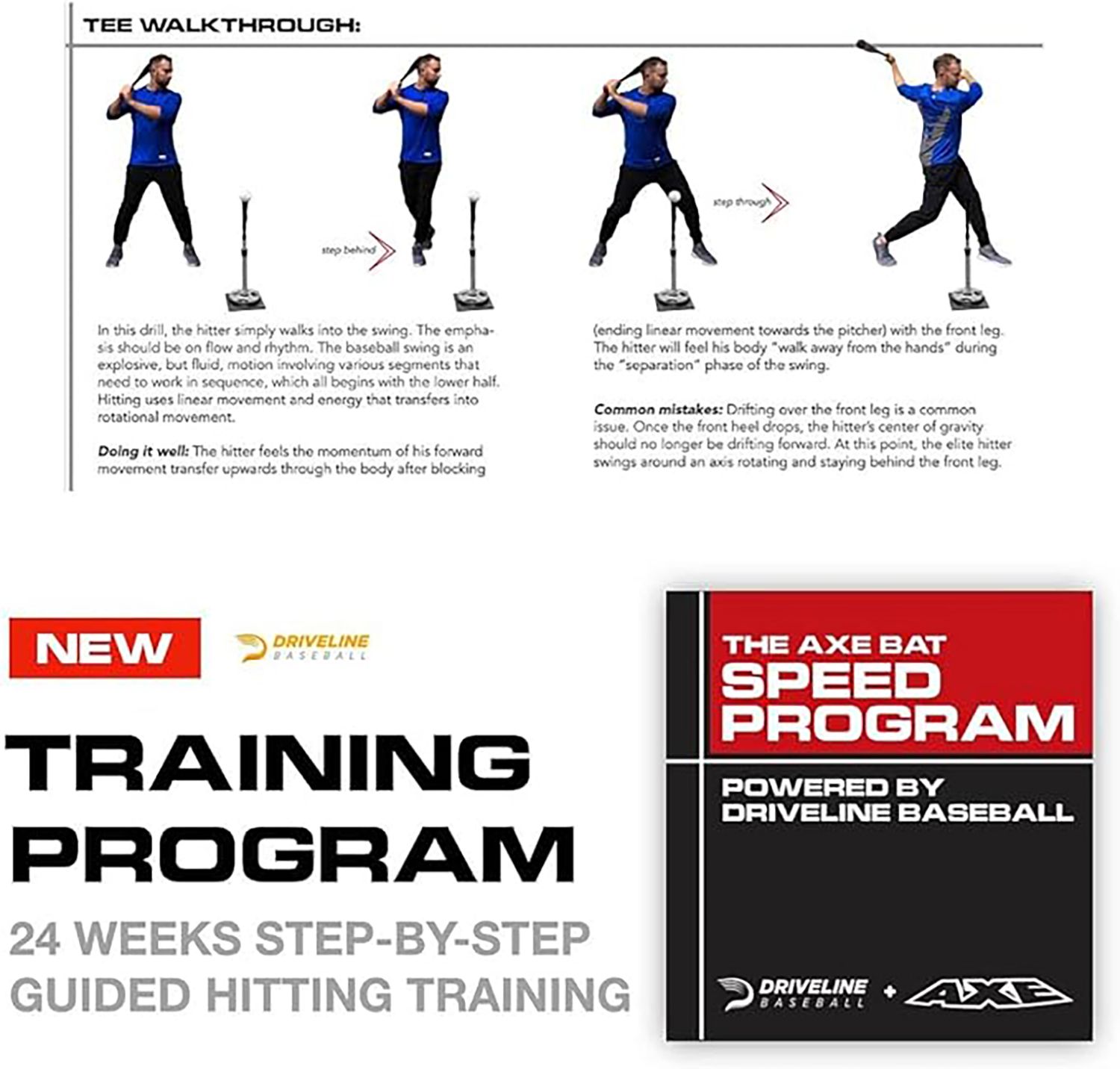 Axe x Driveline Baseball 33” Speed Training Bats – 3 Pack