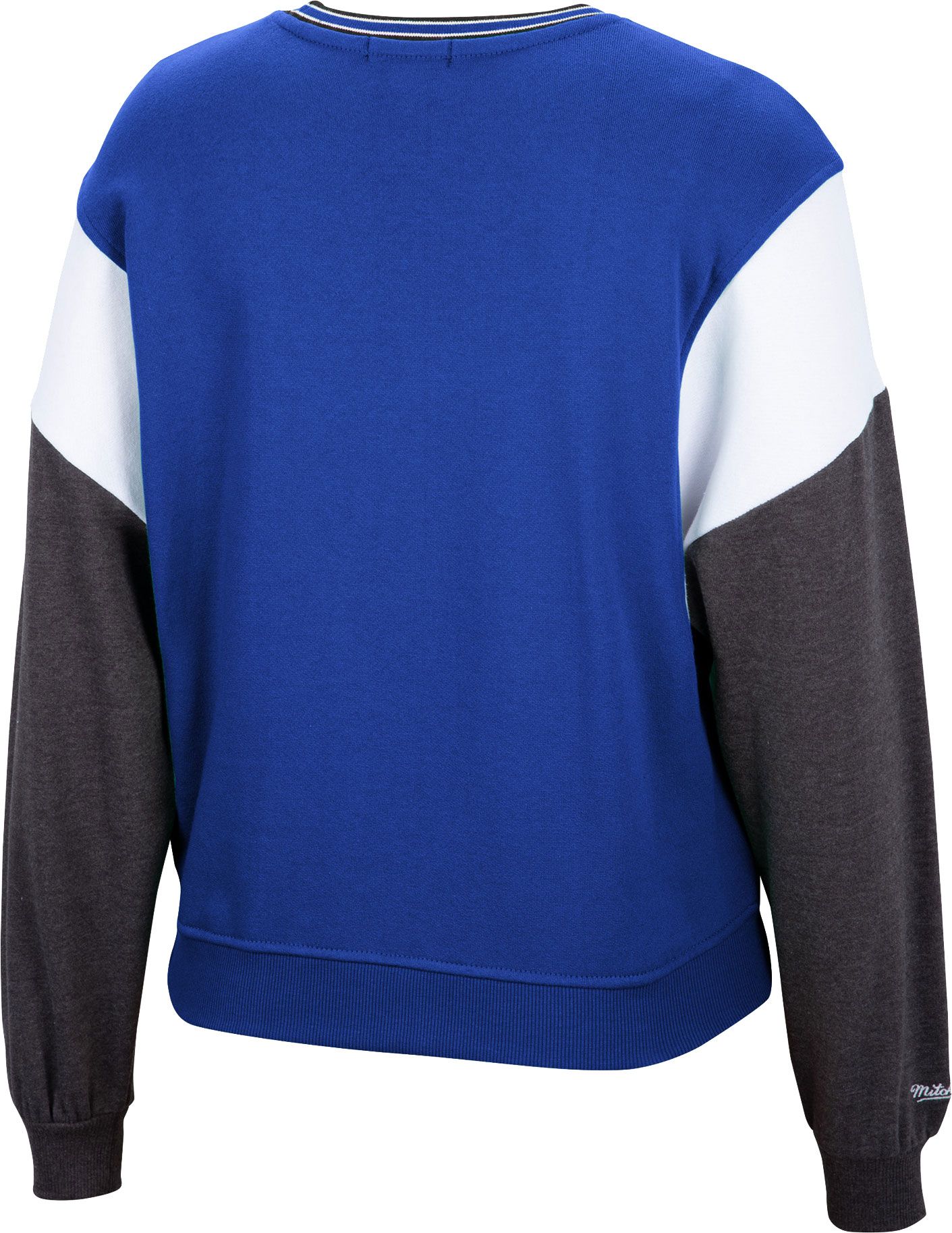 Mitchell & Ness Women's Orlando Magic Blue Hardwood Classics Colorblock Crew Pullover Sweatshirt product image