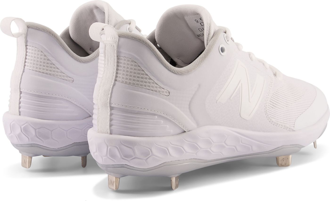 New balance baseball cleats all white clearance