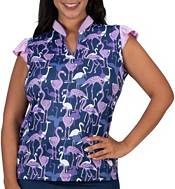 Nancy Lopez Women's Flamingo Sleeveless Golf Polo product image