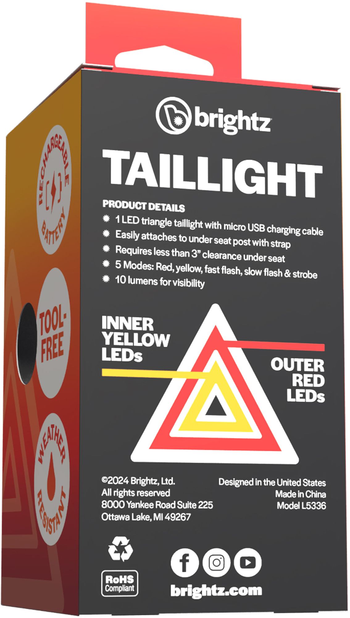 Brightz Adult Triangle Taillight product image