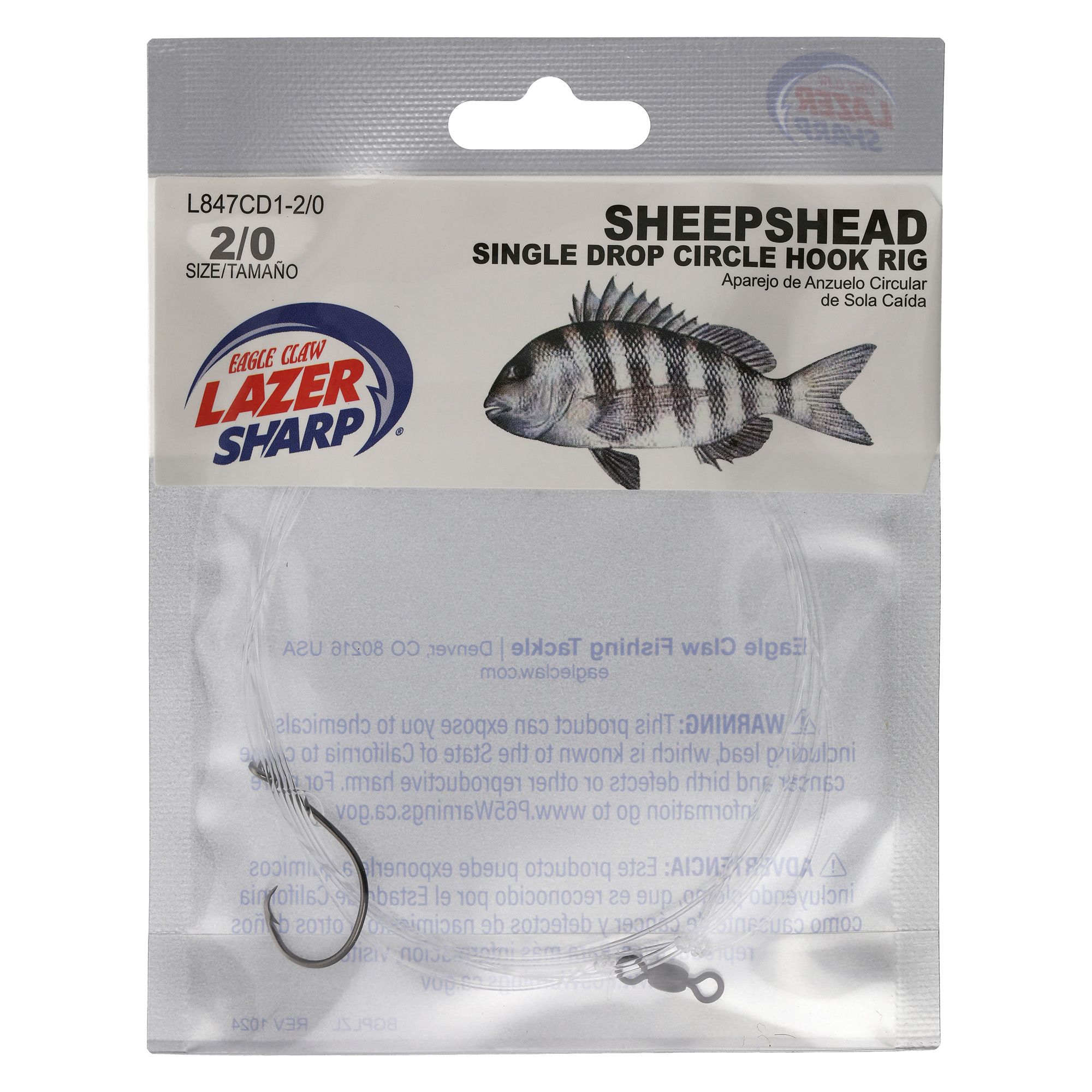 Lazer Sharp Sheepshead Circle Knocker Rig, 1 oz. Egg Sinker product image