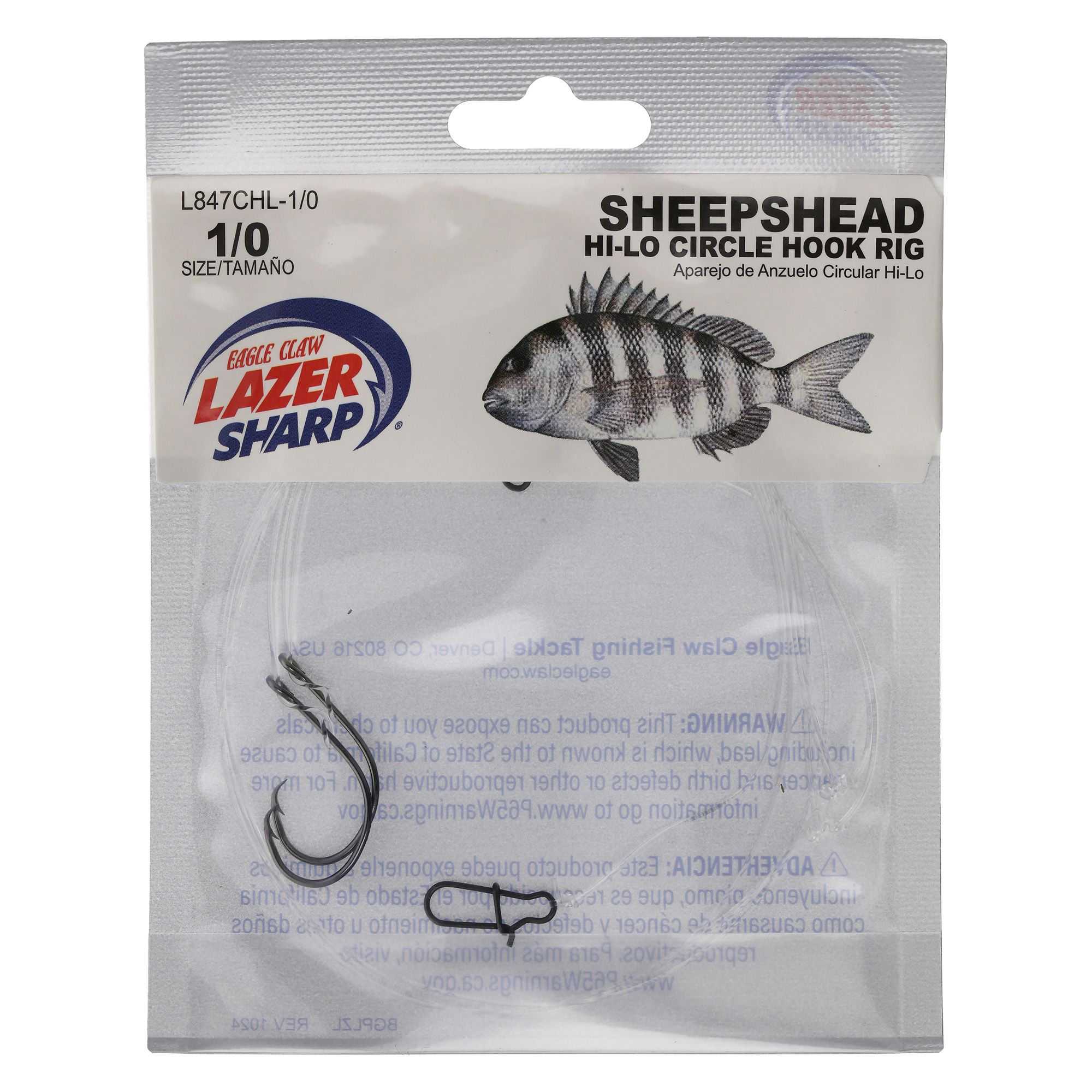 Lazer Sharp Sheepshead Hi-Lo Circle Hook Rig product image