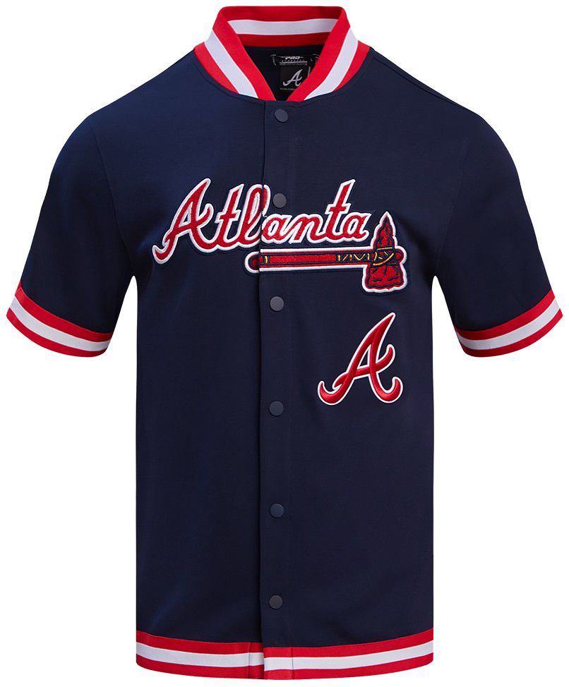 Pro Standard Men's Atlanta Braves Navy Warmup Jacket product image
