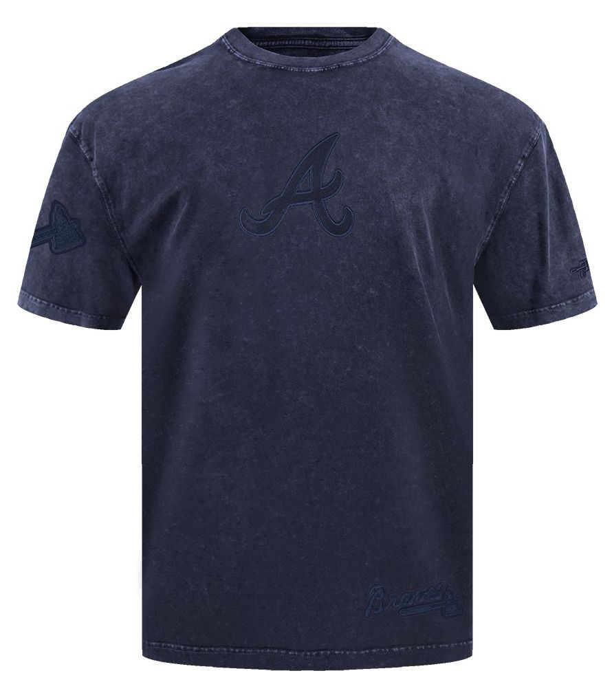 Pro Standard Men's Atlanta Braves Navy Washed Classic T-Shirt product image