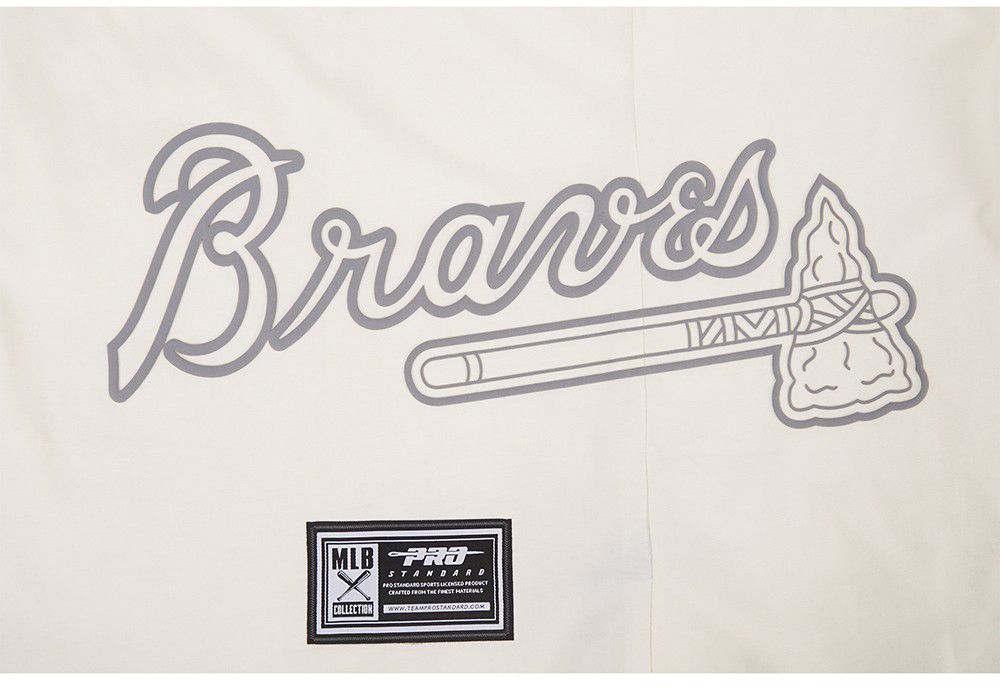 Pro Standard Men's Atlanta Braves Cream Street Team T-Shirt product image