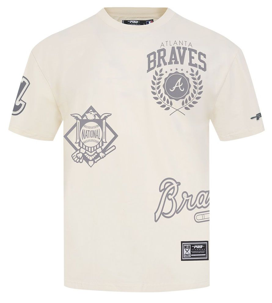 Pro Standard Men's Atlanta Braves Cream Street Team T-Shirt product image