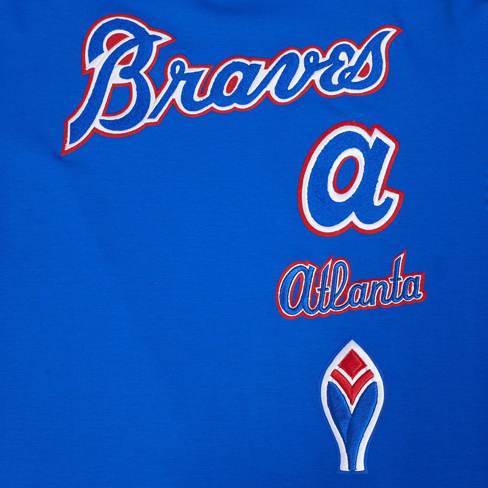 Pro Standard Men's Atlanta Braves Royal Retro Classic Double Knit T-Shirt product image