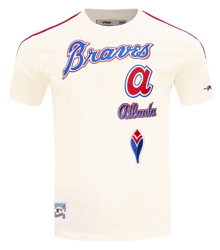 Pro Standard Men's Atlanta Braves Cream Retro Classic T-Shirt product image