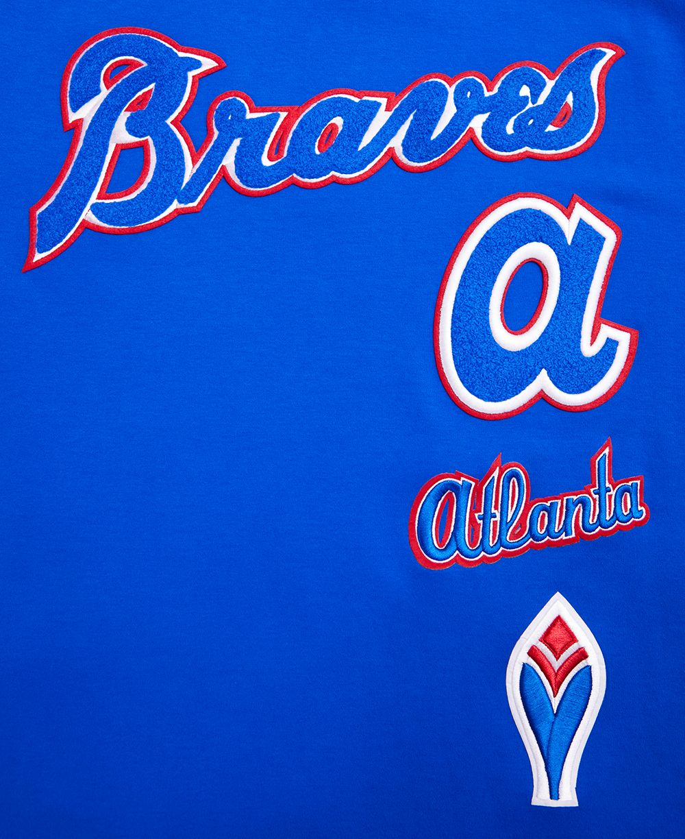 Pro Standard Men's Atlanta Braves Royal Retro Double Knit T-Shirt product image