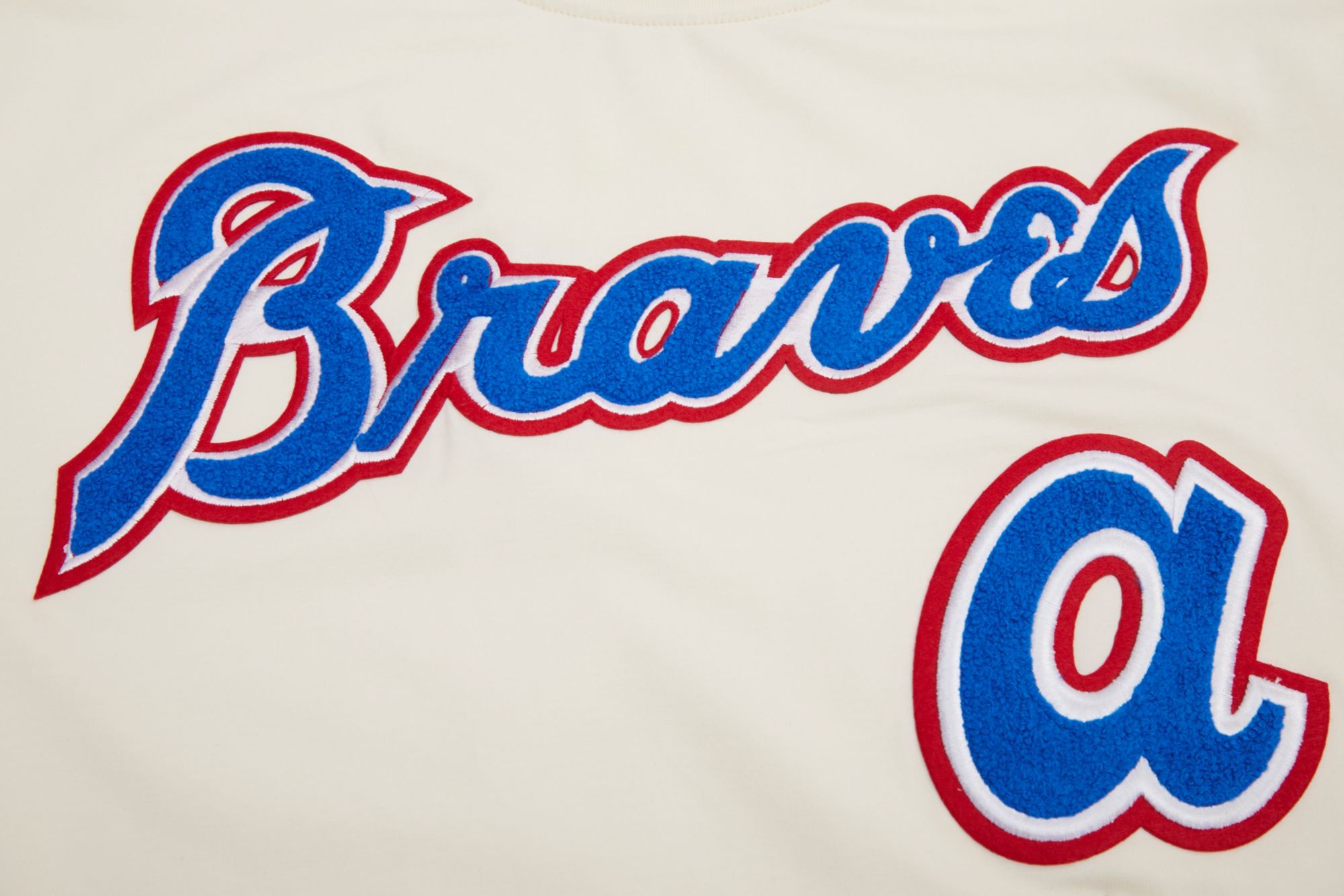 Pro Standard Men's Atlanta Braves Cream Retro Stripe T-Shirt product image