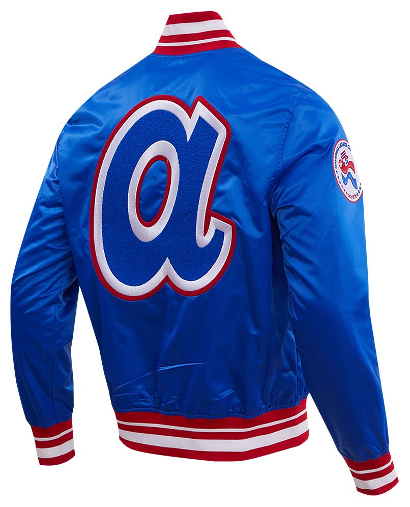 Pro Standard Men's Atlanta Braves Retro Rib Satin Jacket product image
