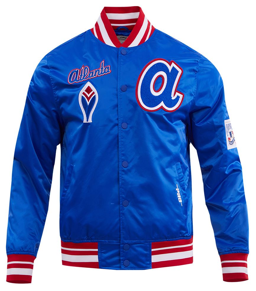 Pro Standard Men's Atlanta Braves Retro Rib Satin Jacket product image
