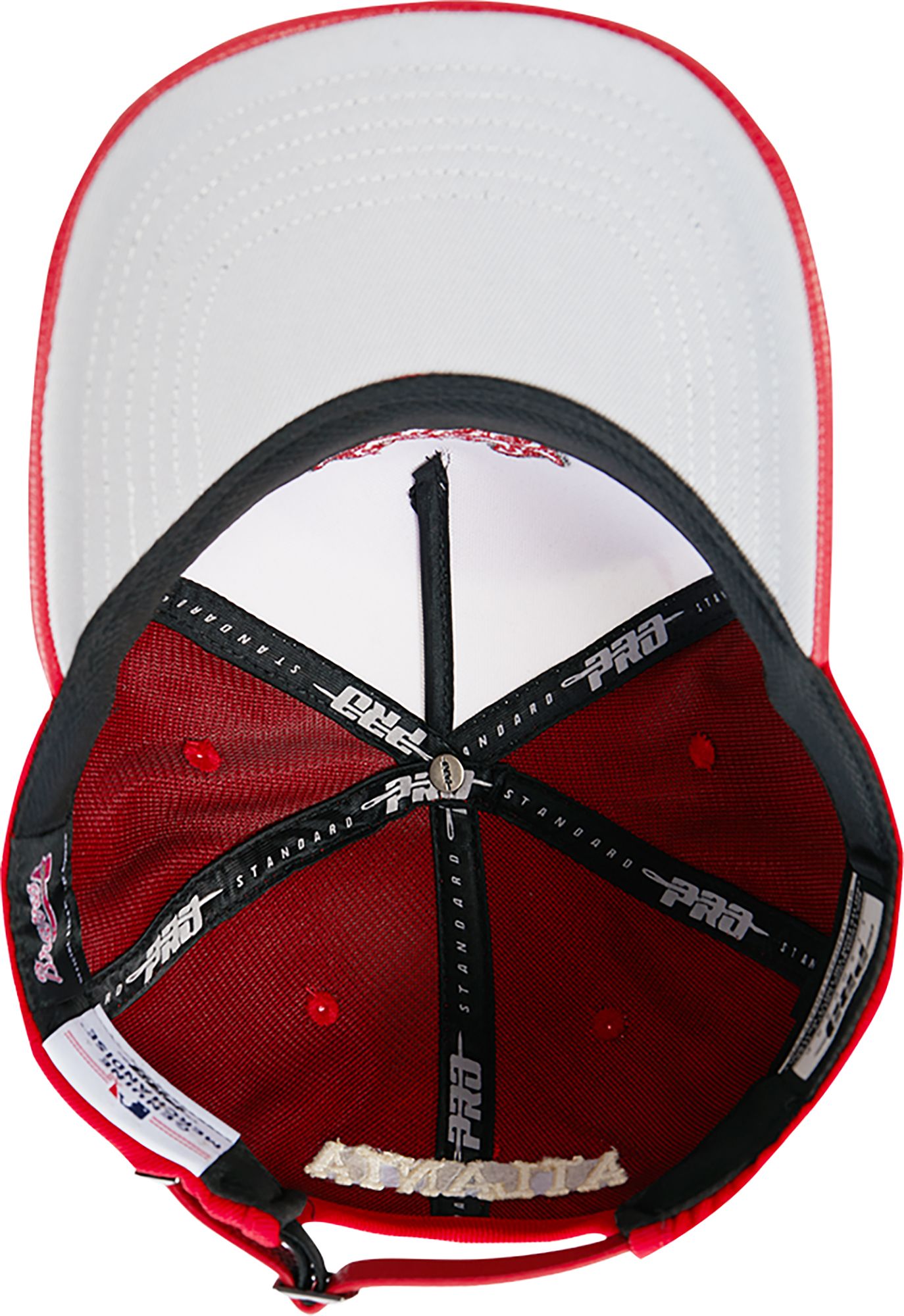 Pro Standard Adult Atlanta Braves Cream Wool Strapback Hat product image